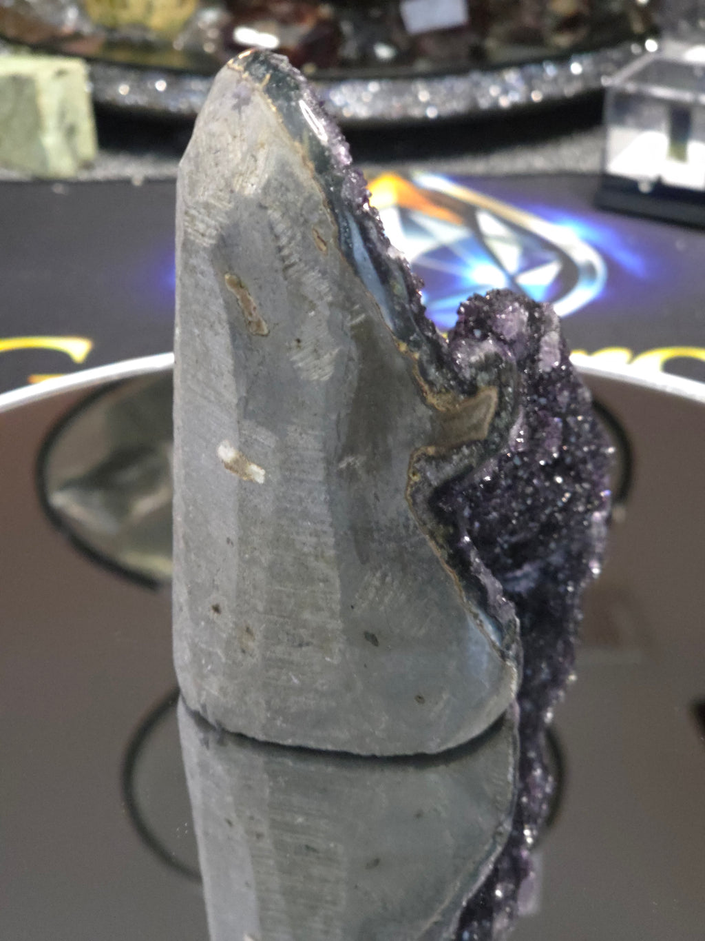 Uruguay Dark Rainbow Amethyst Mini Cathedral #6