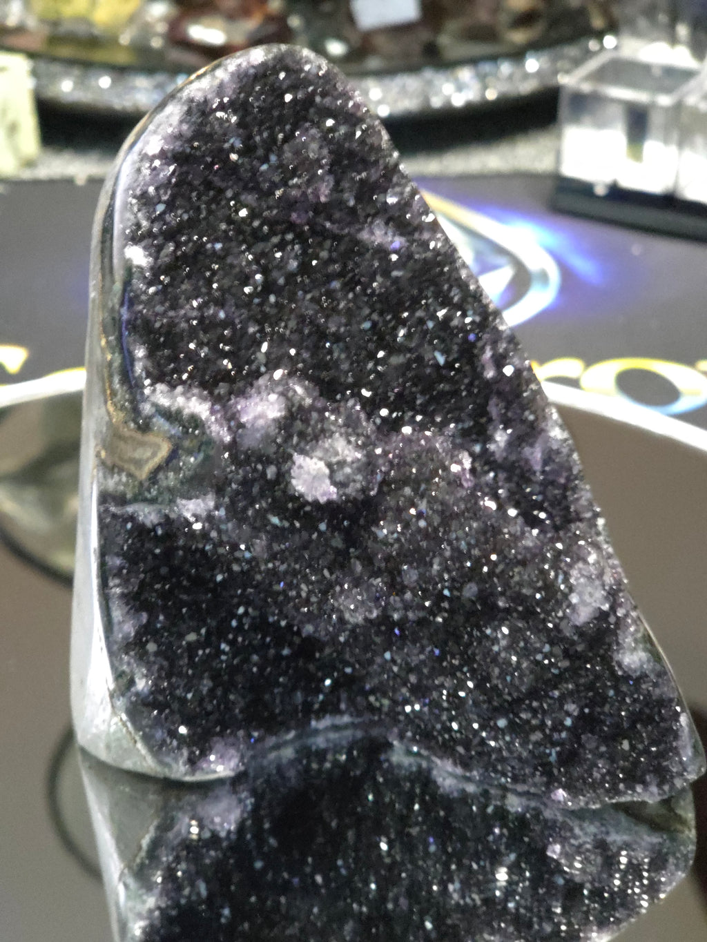 Uruguay Dark Rainbow Amethyst Mini Cathedral #6
