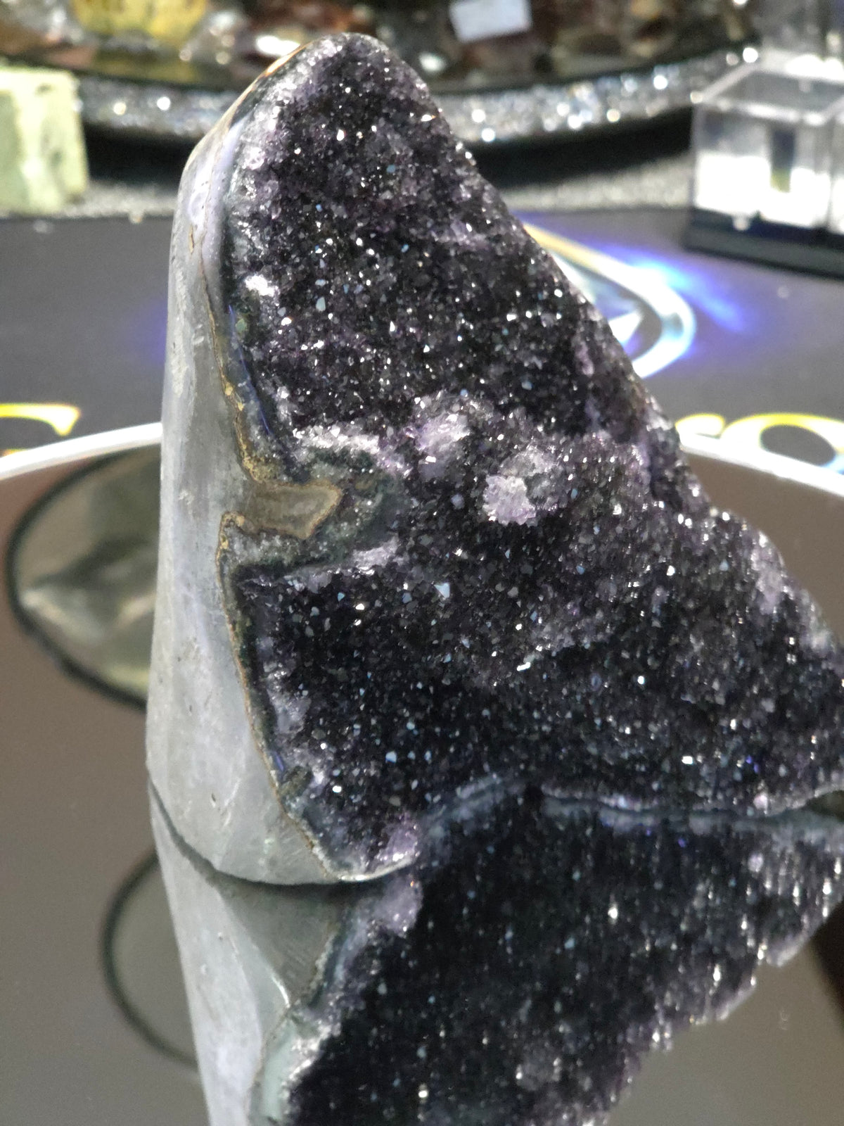 Uruguay Dark Rainbow Amethyst Mini Cathedral #6