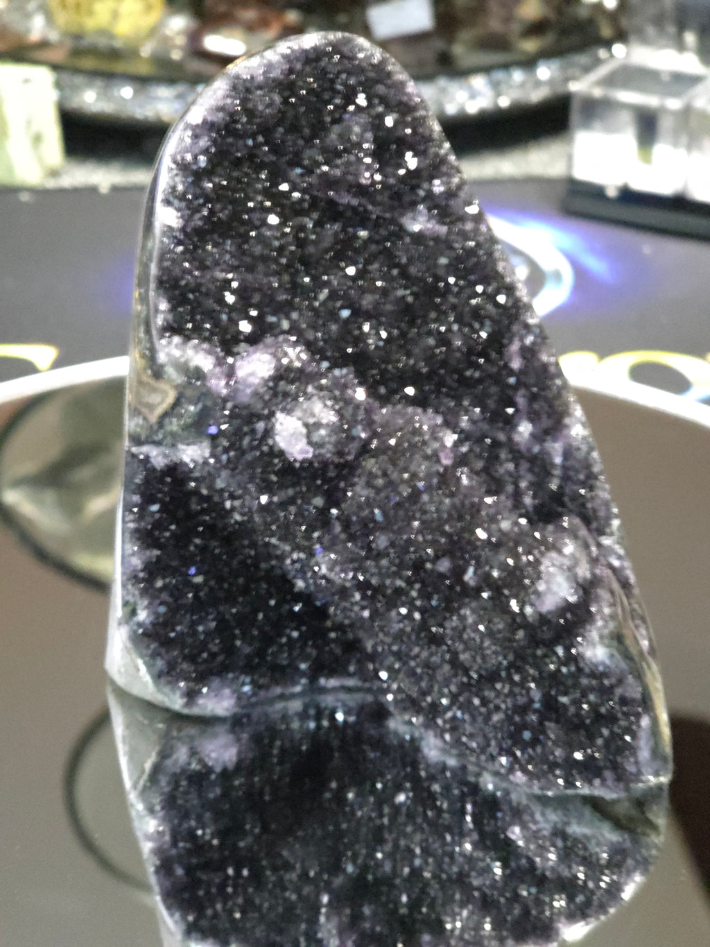 Uruguay Dark Rainbow Amethyst Mini Cathedral #6