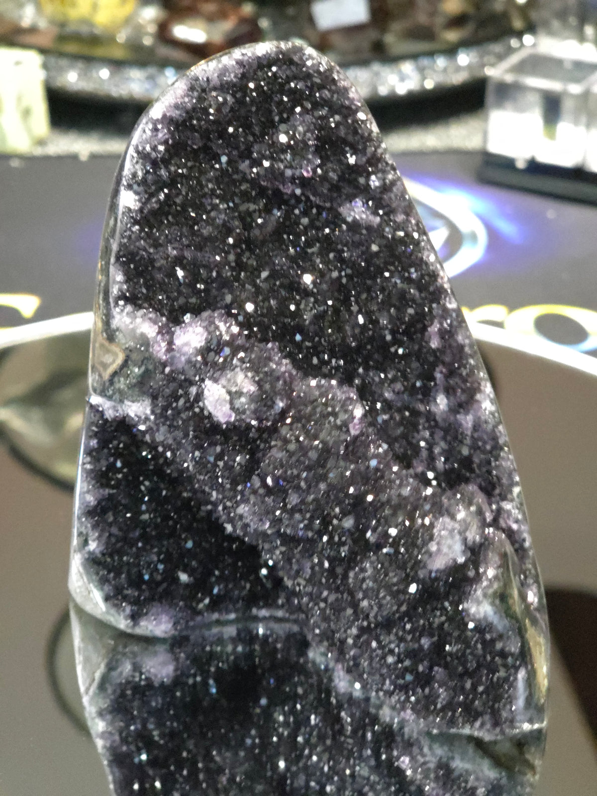 Uruguay Dark Rainbow Amethyst Mini Cathedral #6