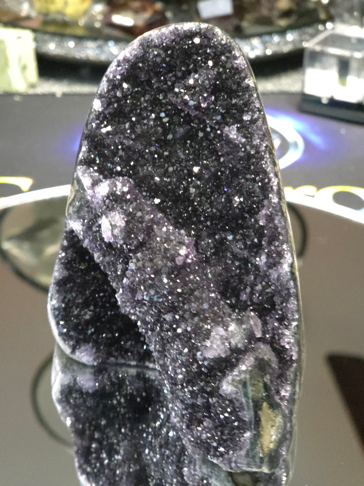 Uruguay Dark Rainbow Amethyst Mini Cathedral #6