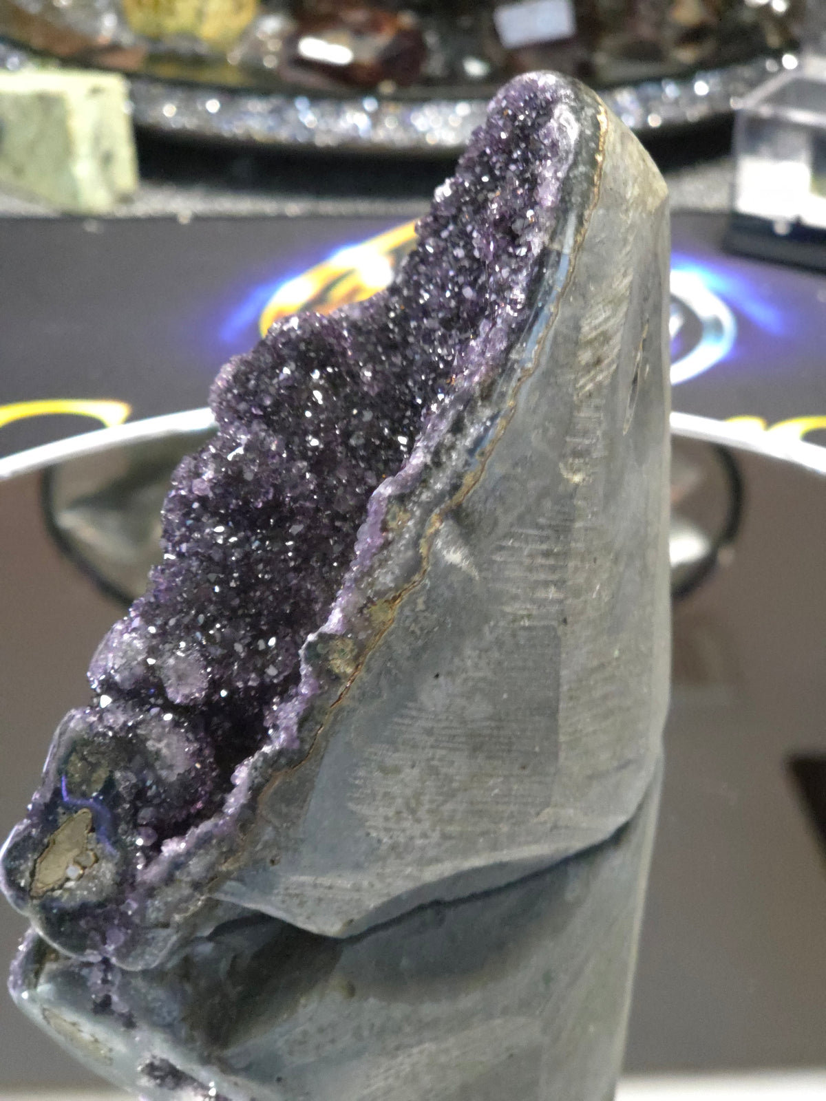 Uruguay Dark Rainbow Amethyst Mini Cathedral #6
