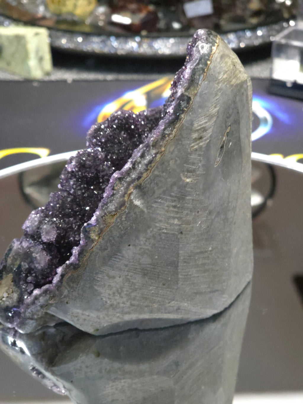 Uruguay Dark Rainbow Amethyst Mini Cathedral #6