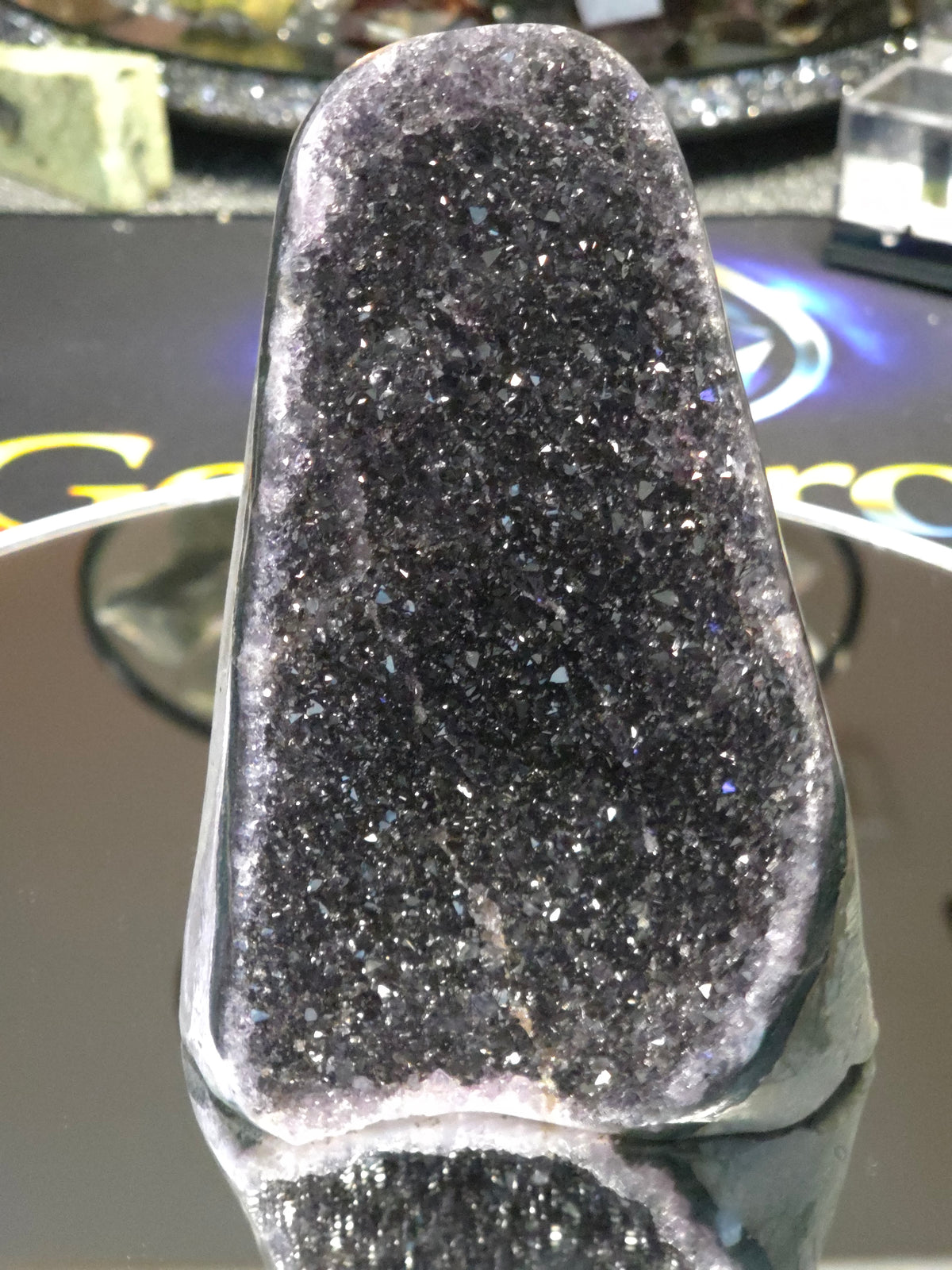 Uruguay Dark Rainbow Amethyst Mini Cathedral #15