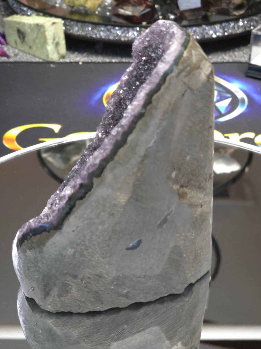 Uruguay Dark Rainbow Amethyst Mini Cathedral #15