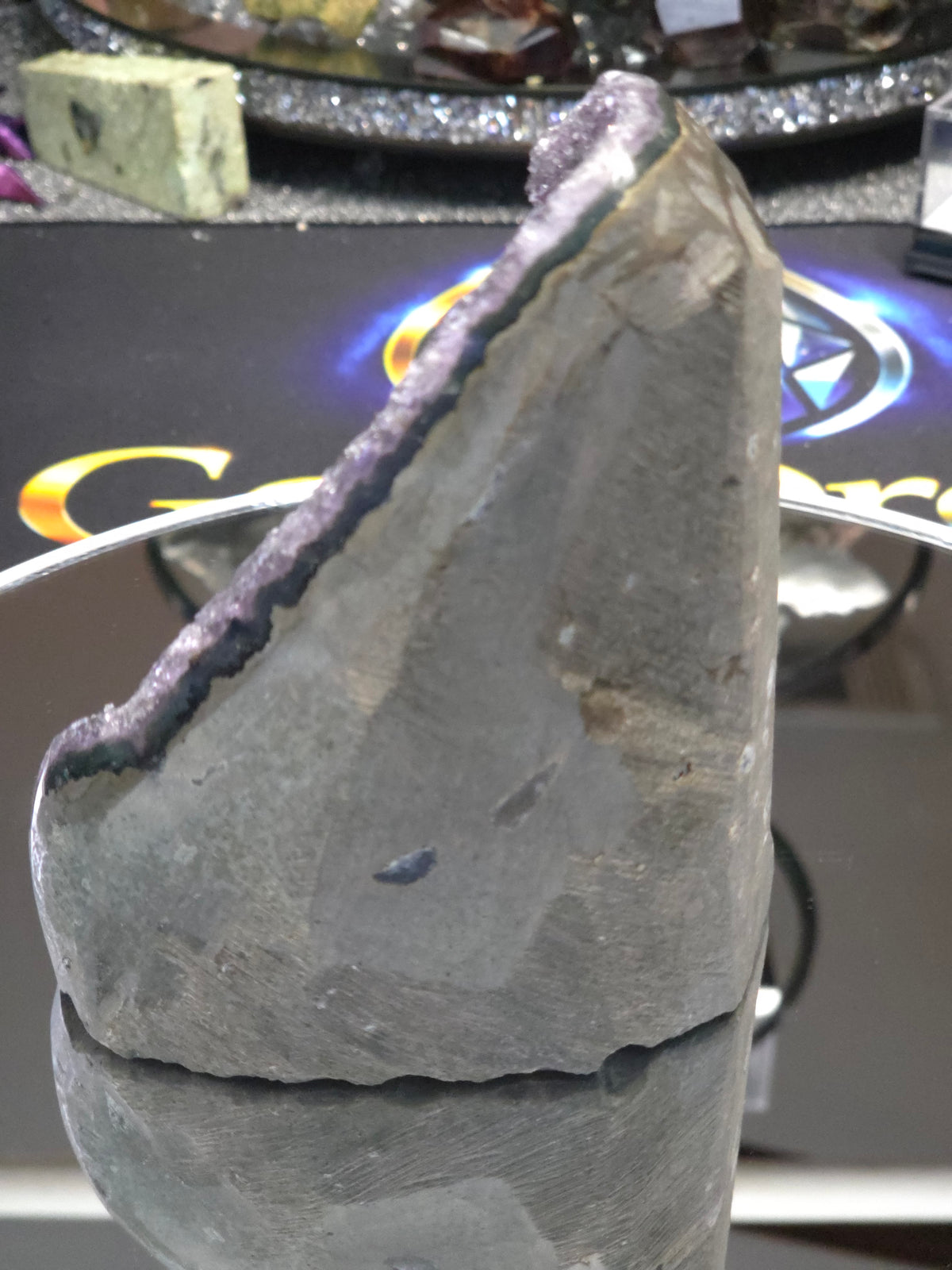 Uruguay Dark Rainbow Amethyst Mini Cathedral #15