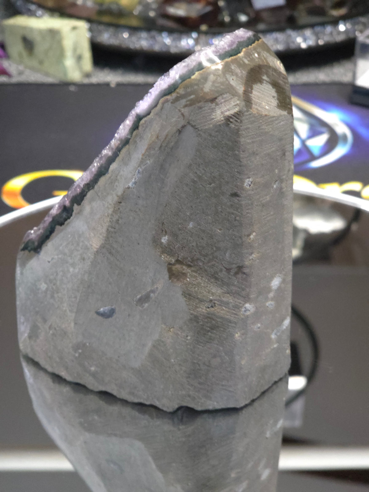 Uruguay Dark Rainbow Amethyst Mini Cathedral #15