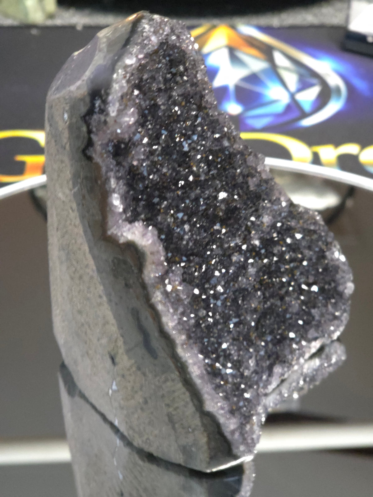 Uruguay Dark Rainbow Amethyst Mini Cathedral #8