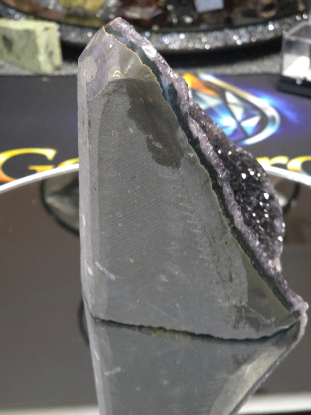 Uruguay Dark Rainbow Amethyst Mini Cathedral #15