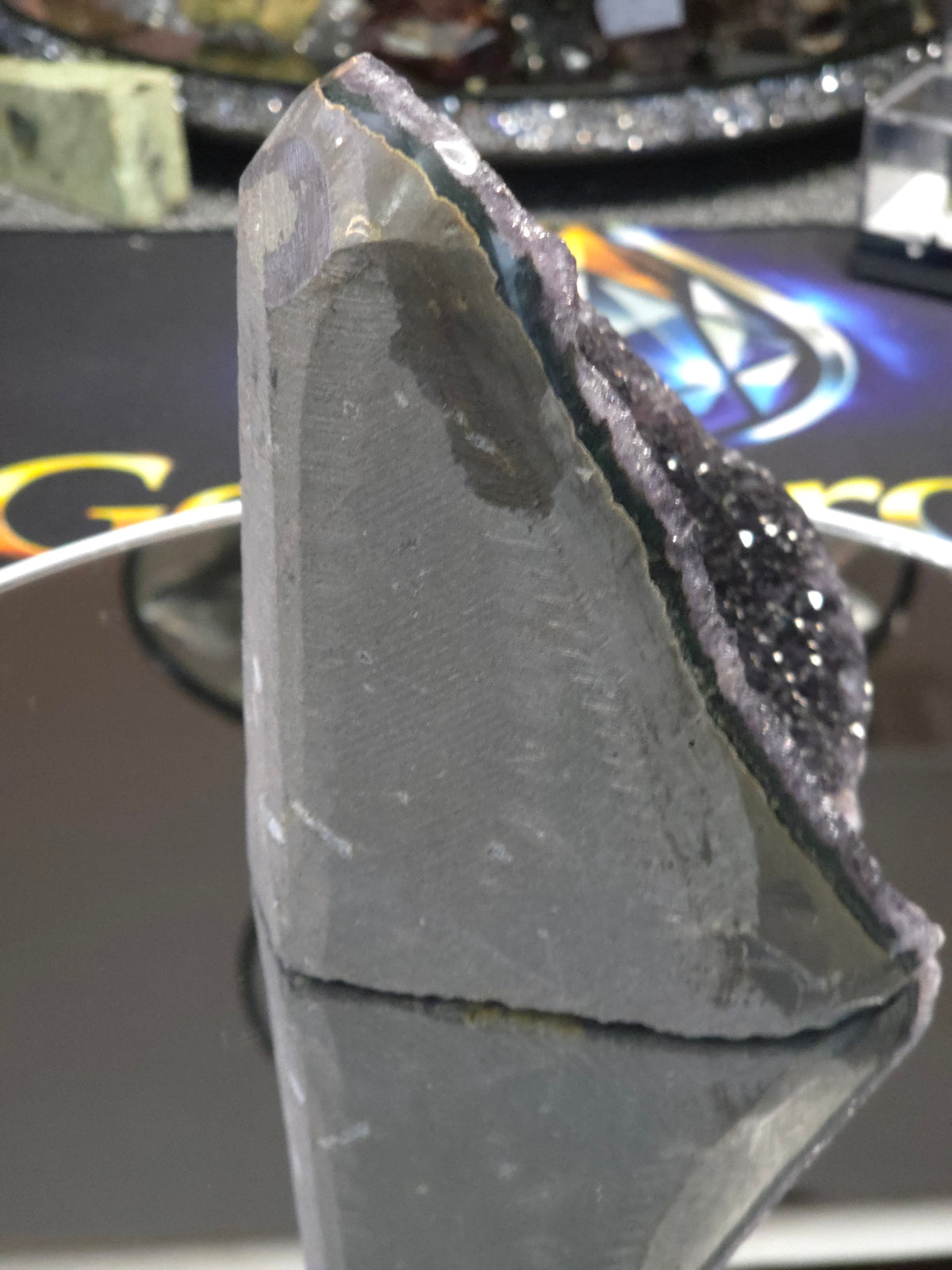 Uruguay Dark Rainbow Amethyst Mini Cathedral #15