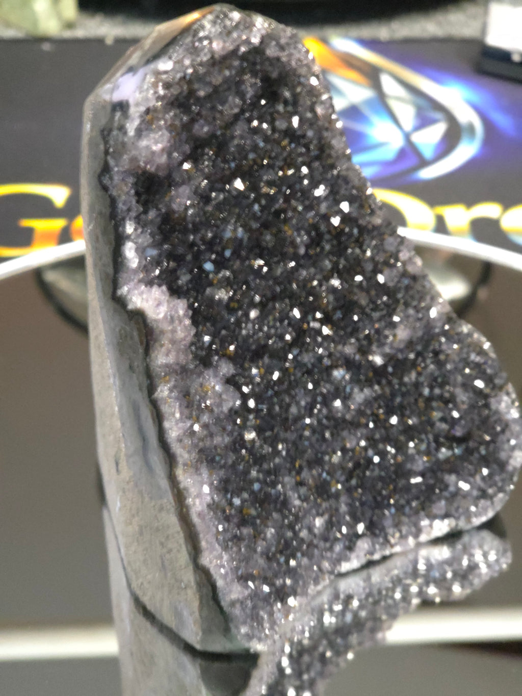 Uruguay Dark Rainbow Amethyst Mini Cathedral #8