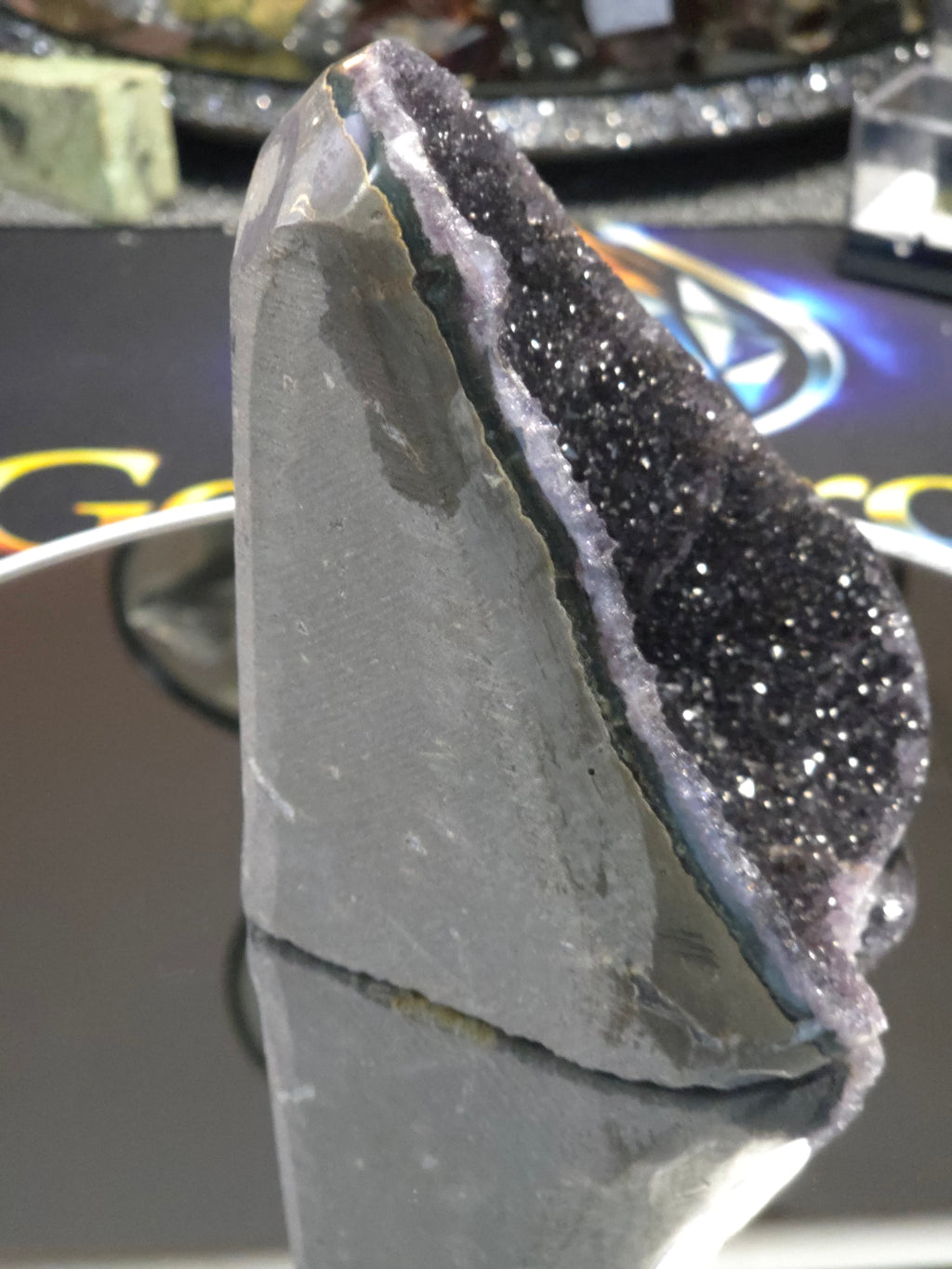 Uruguay Dark Rainbow Amethyst Mini Cathedral #15