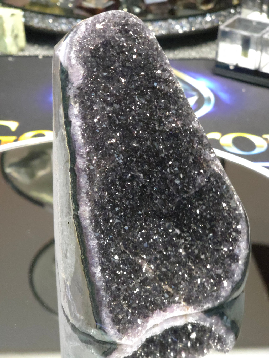 Uruguay Dark Rainbow Amethyst Mini Cathedral #15