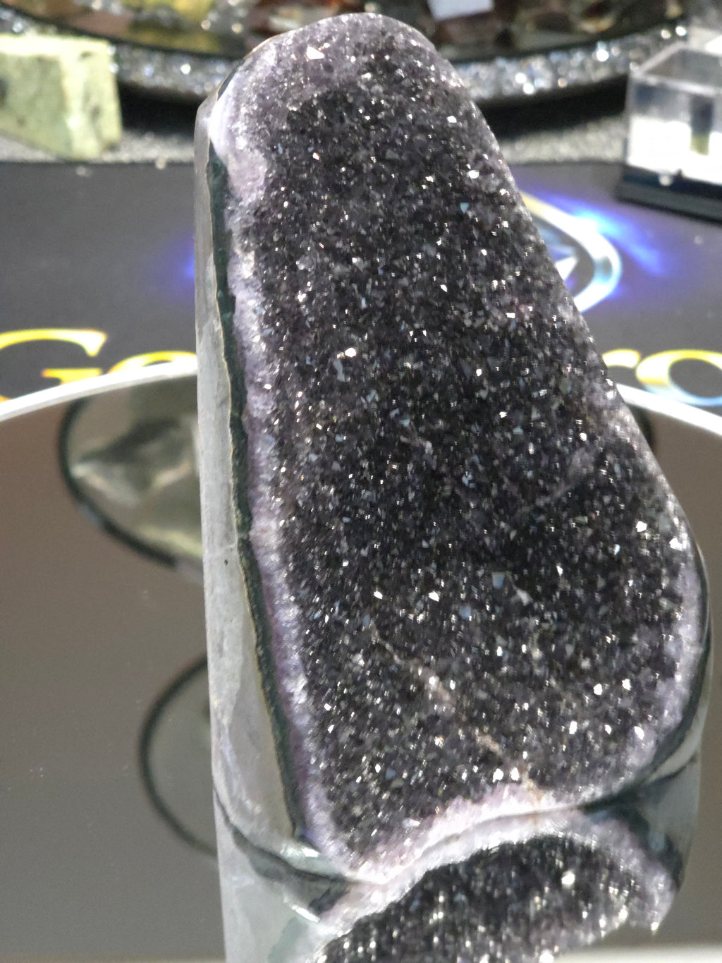 Uruguay Dark Rainbow Amethyst Mini Cathedral #15