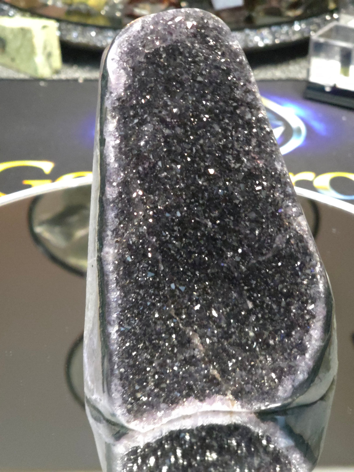 Uruguay Dark Rainbow Amethyst Mini Cathedral #15