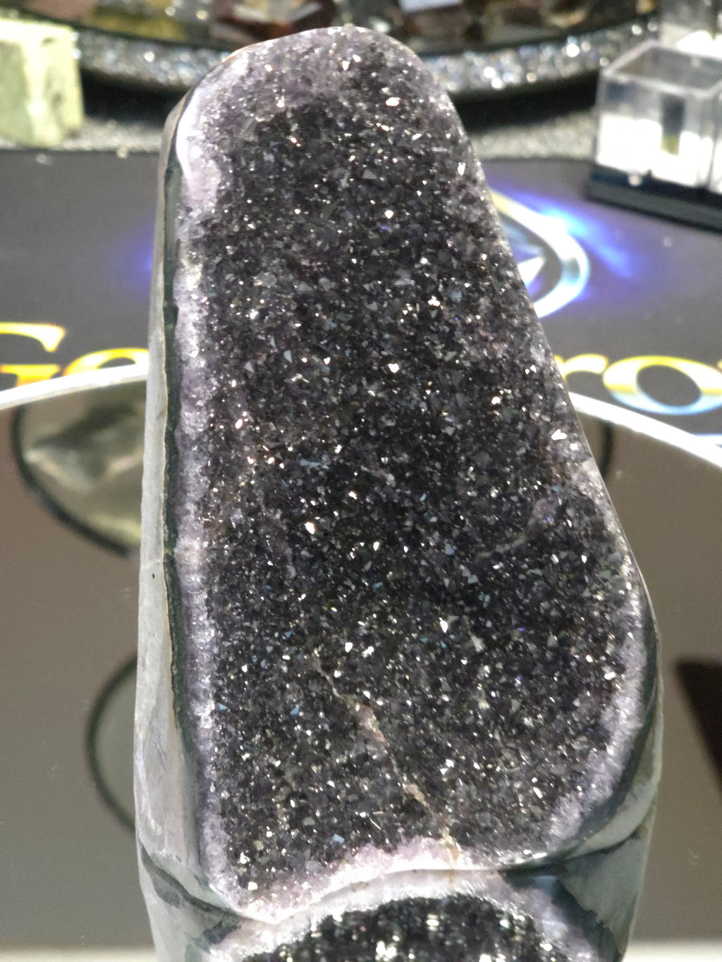 Uruguay Dark Rainbow Amethyst Mini Cathedral #15