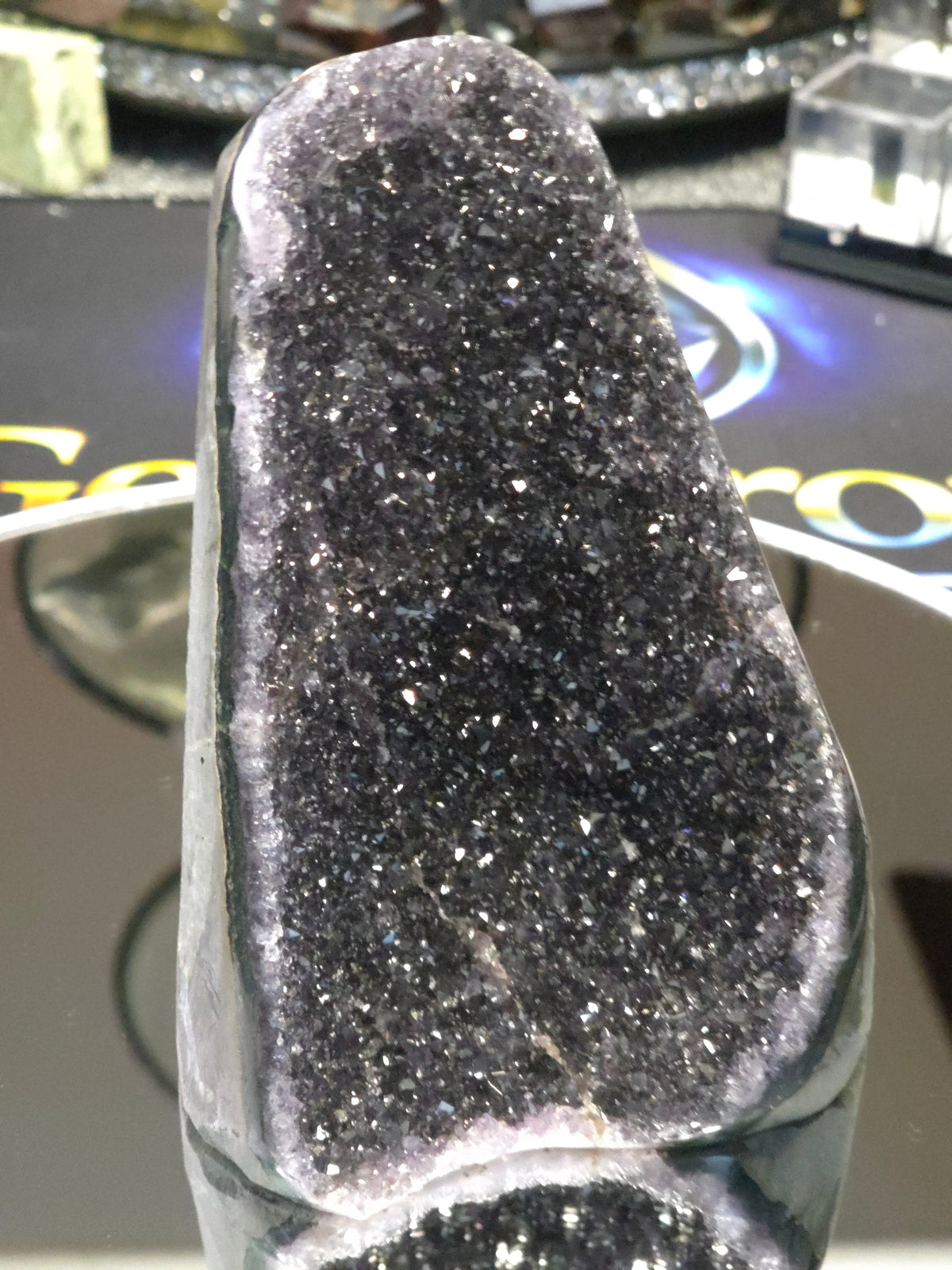 Uruguay Dark Rainbow Amethyst Mini Cathedral #15