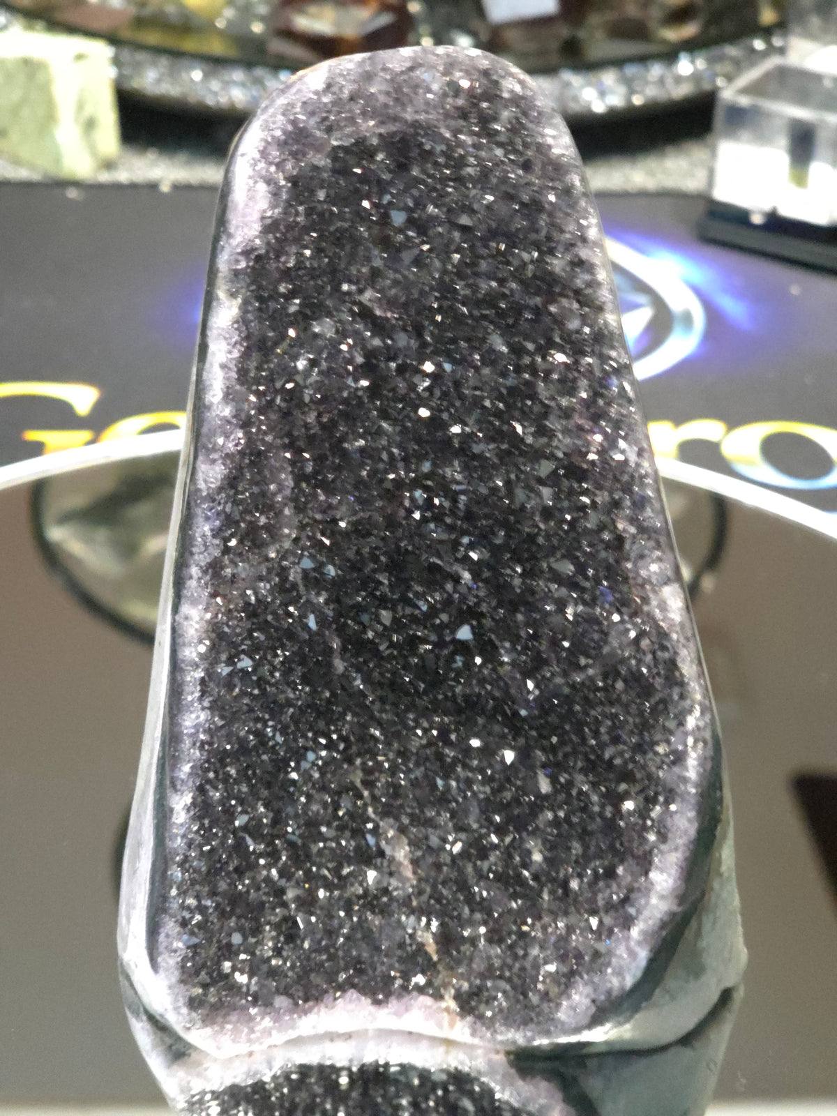Uruguay Dark Rainbow Amethyst Mini Cathedral #15