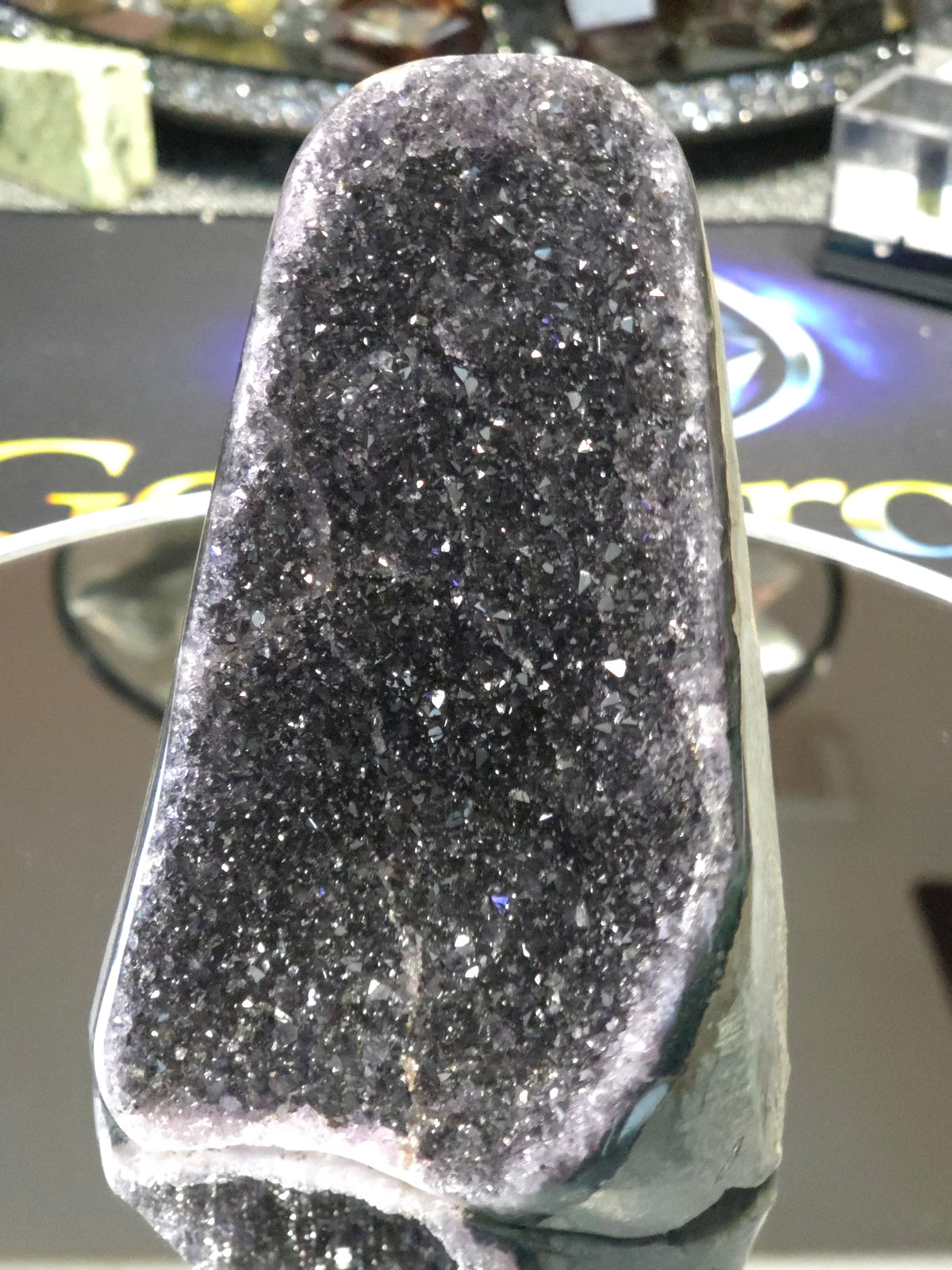 Uruguay Dark Rainbow Amethyst Mini Cathedral #15