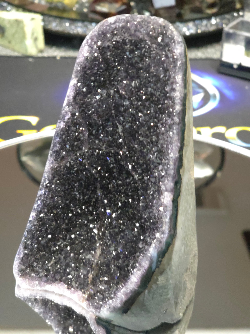 Uruguay Dark Rainbow Amethyst Mini Cathedral #15