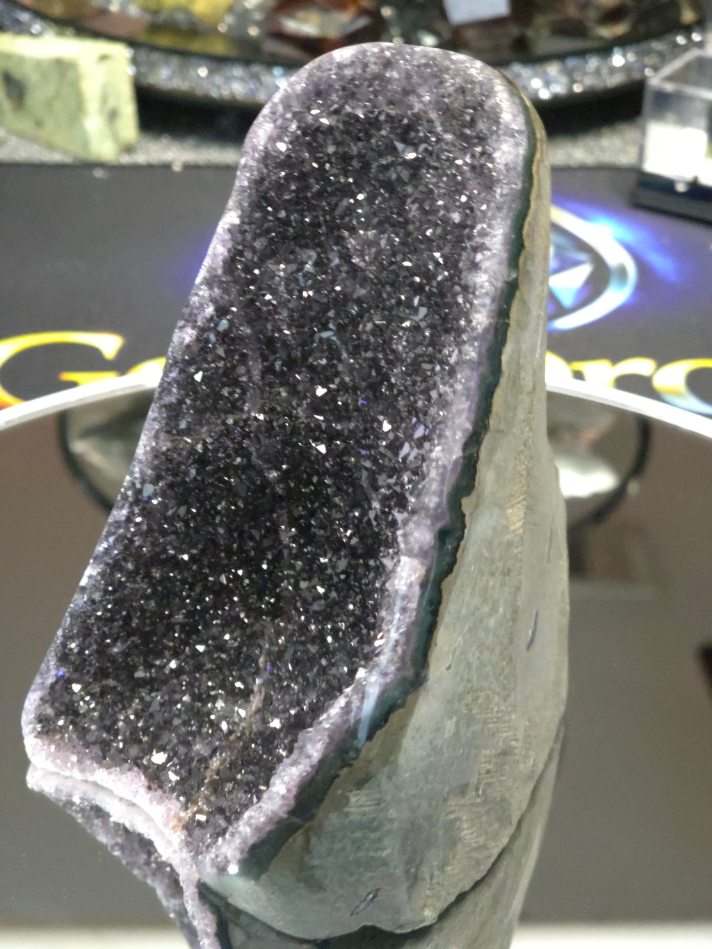 Uruguay Dark Rainbow Amethyst Mini Cathedral #15