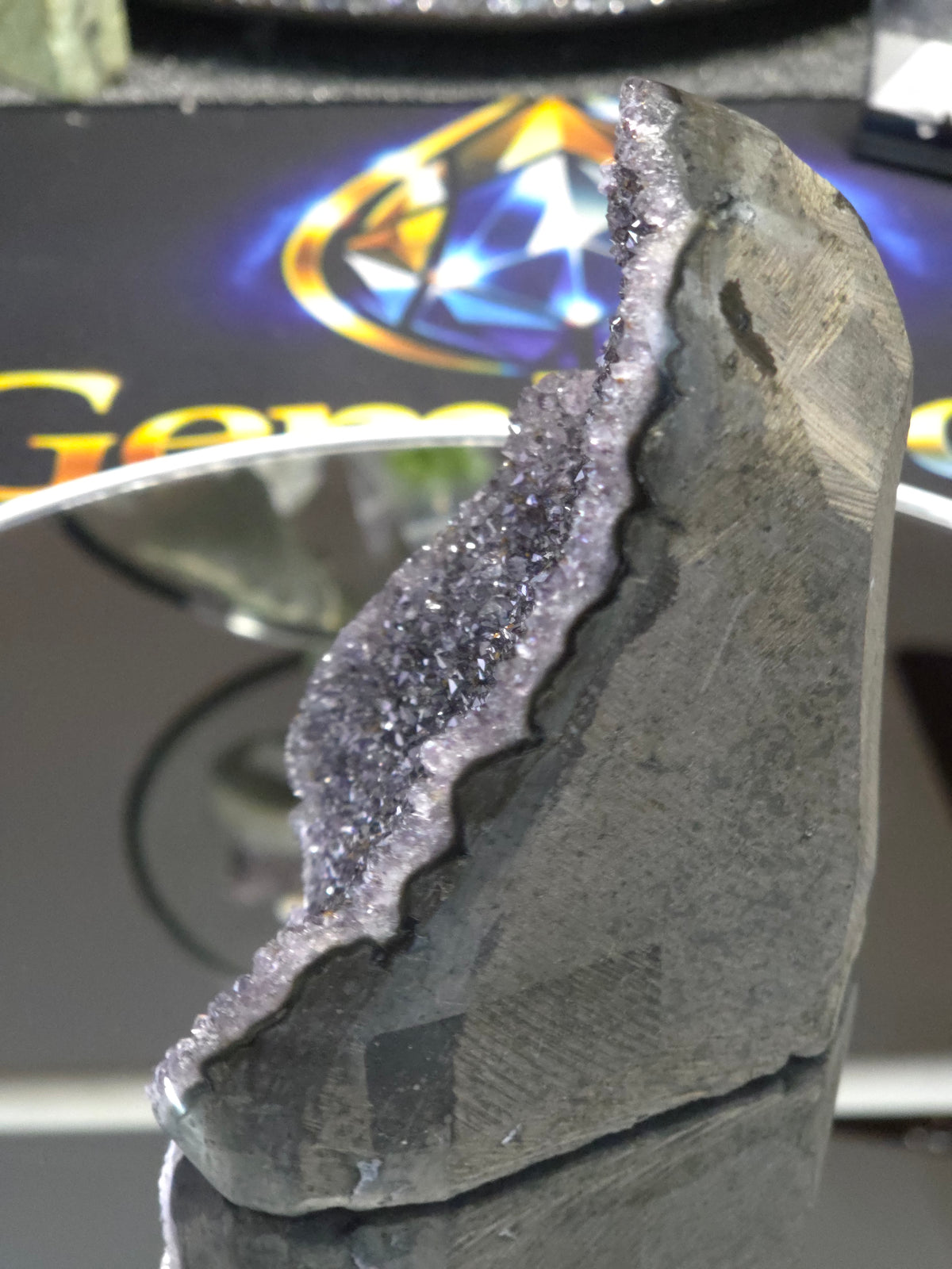 Uruguay Dark Rainbow Amethyst Mini Cathedral #8