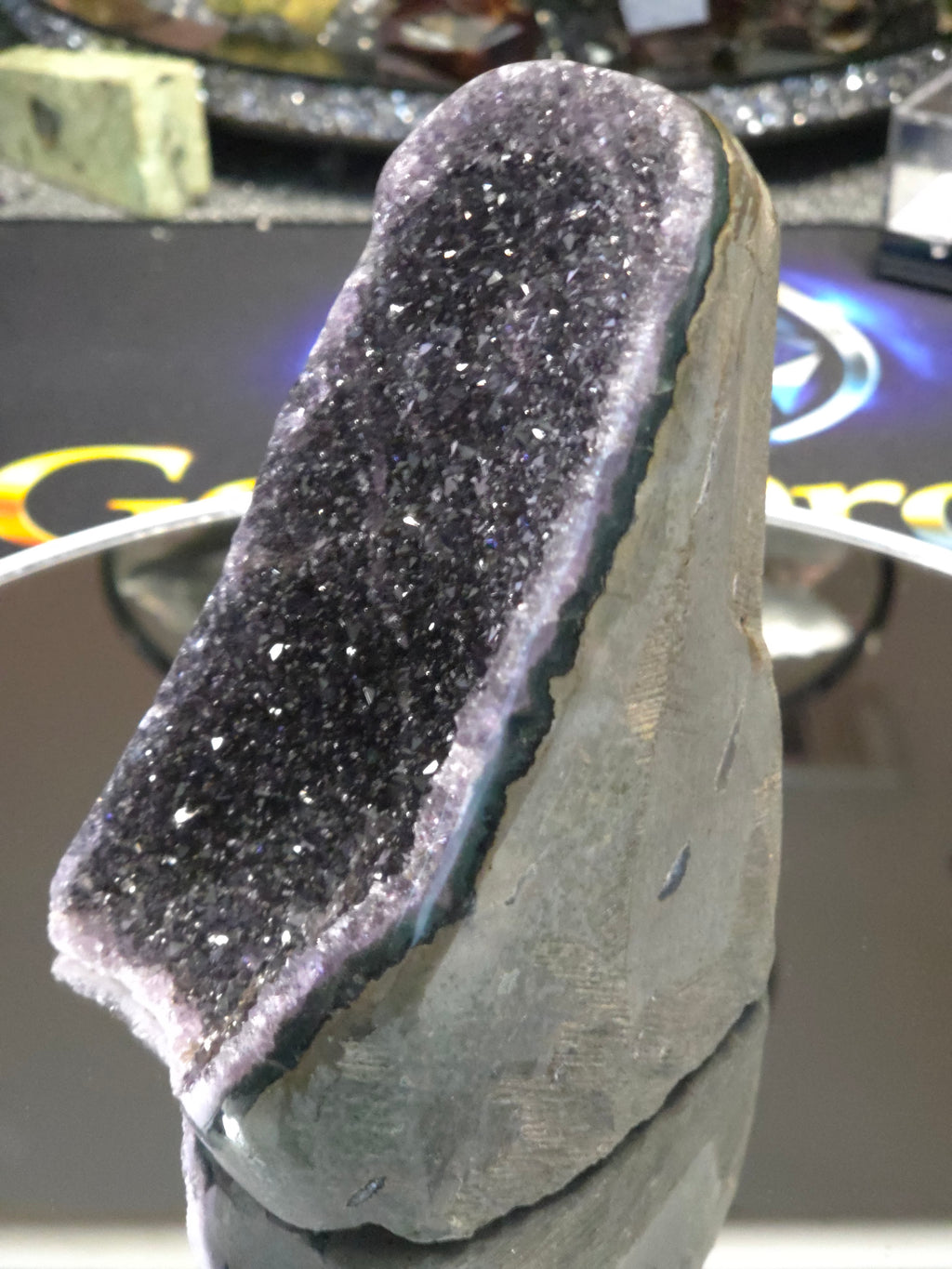 Uruguay Dark Rainbow Amethyst Mini Cathedral #15