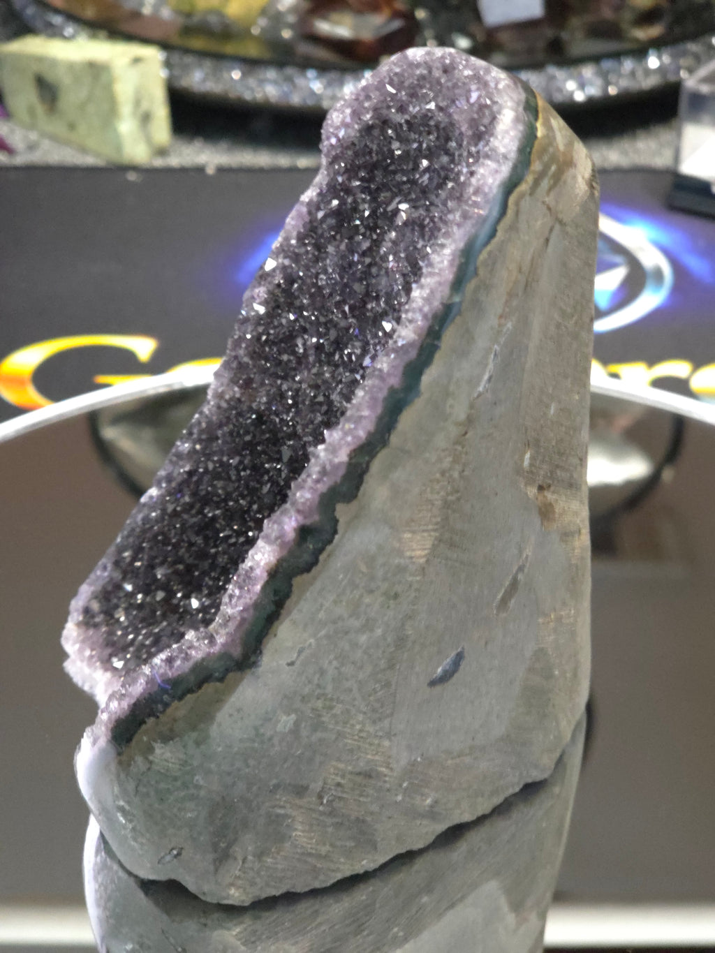 Uruguay Dark Rainbow Amethyst Mini Cathedral #15