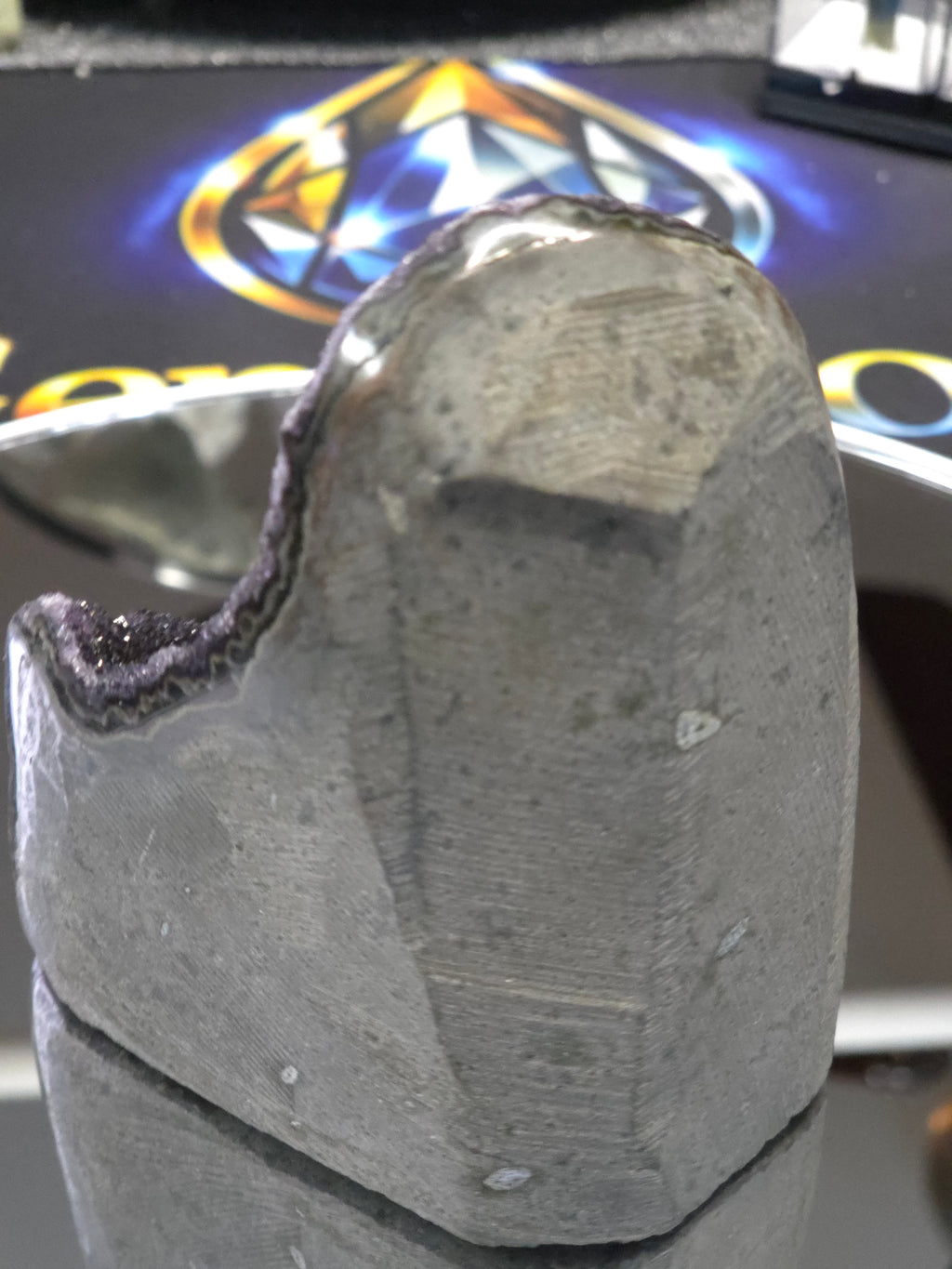 Uruguay Dark Rainbow Amethyst Mini Cathedral #9