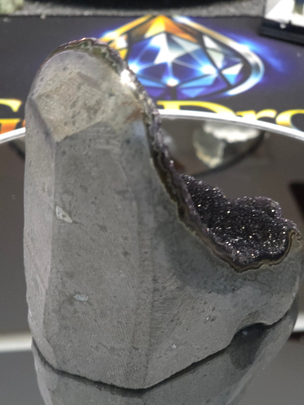 Uruguay Dark Rainbow Amethyst Mini Cathedral #9