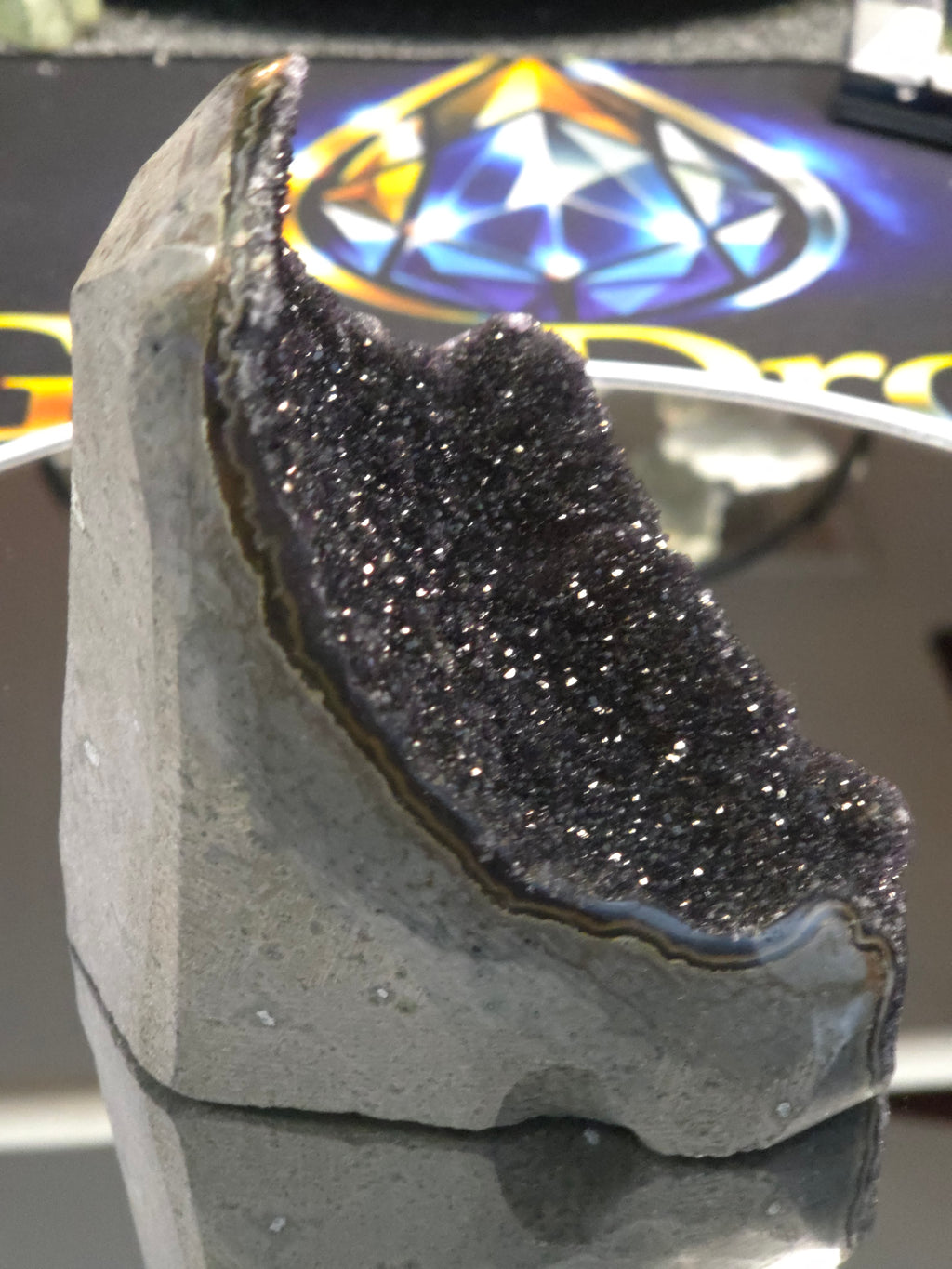Uruguay Dark Rainbow Amethyst Mini Cathedral #9