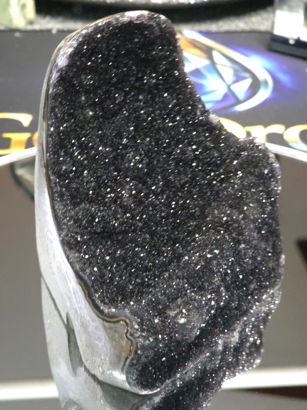 Uruguay Dark Rainbow Amethyst Mini Cathedral #9