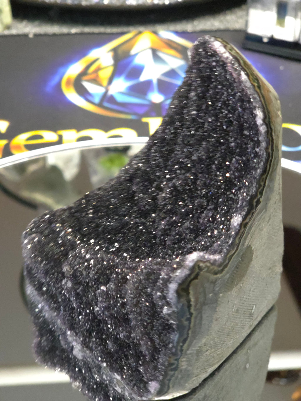 Uruguay Dark Rainbow Amethyst Mini Cathedral #9