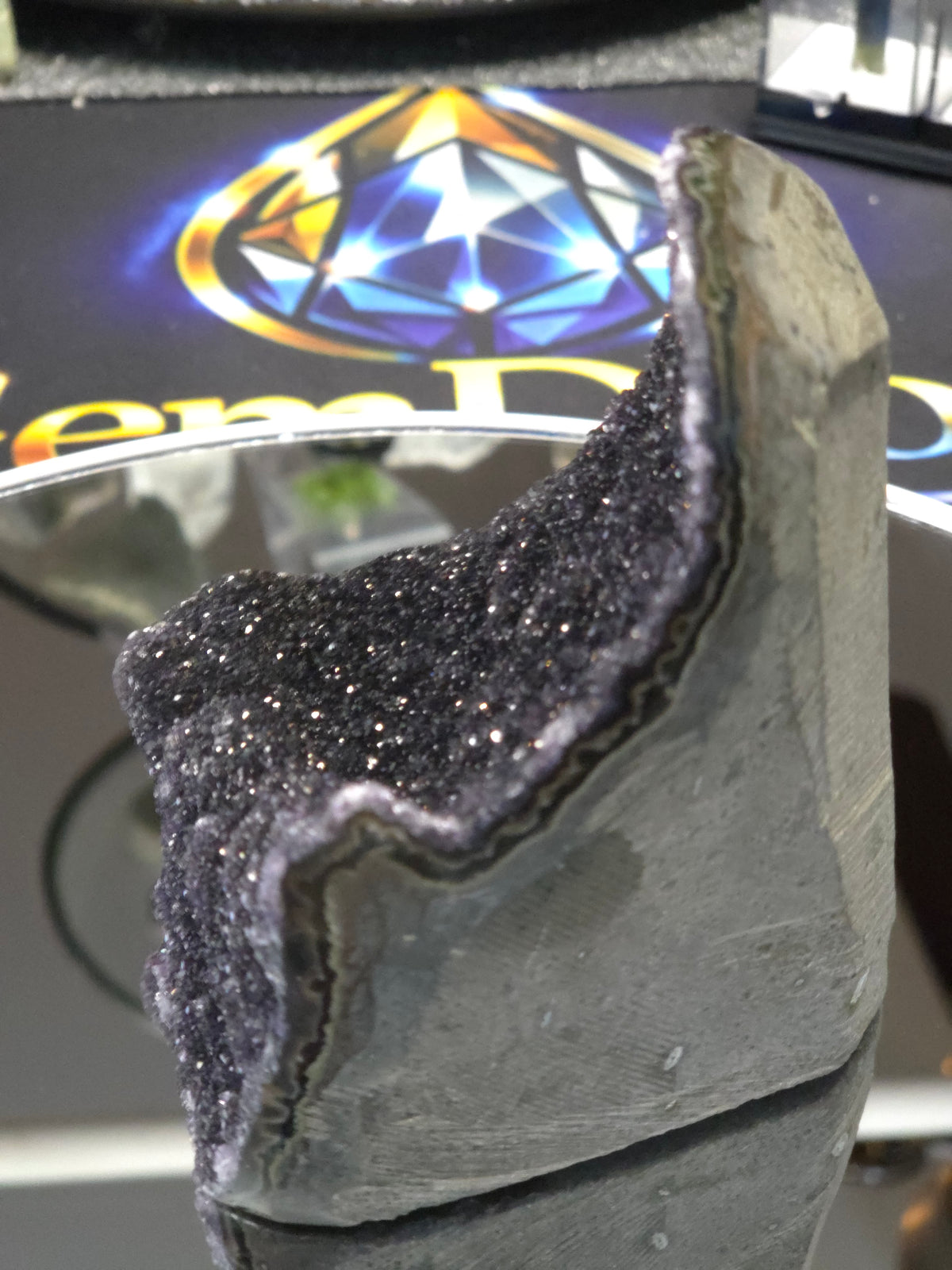 Uruguay Dark Rainbow Amethyst Mini Cathedral #9