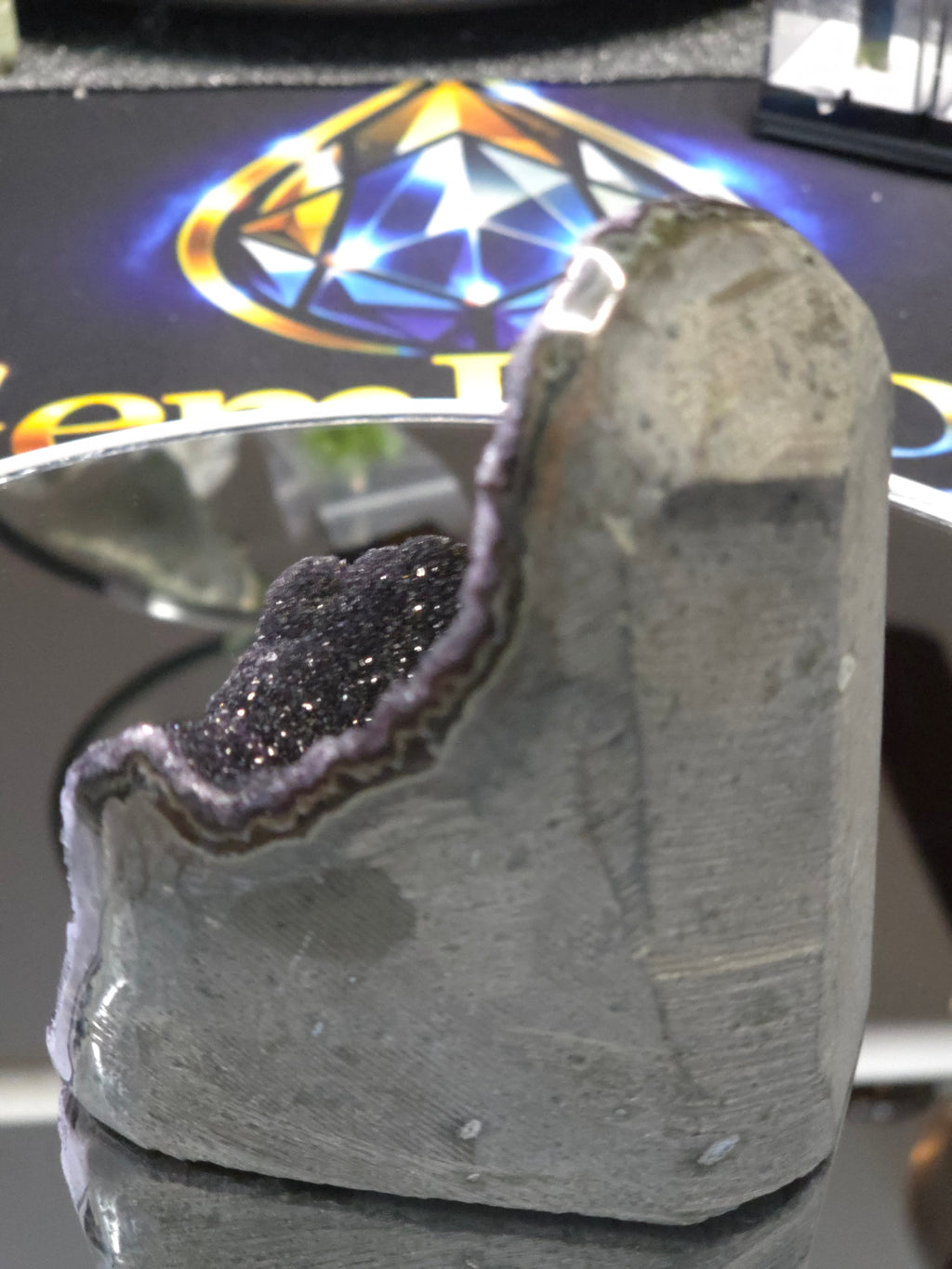 Uruguay Dark Rainbow Amethyst Mini Cathedral #9