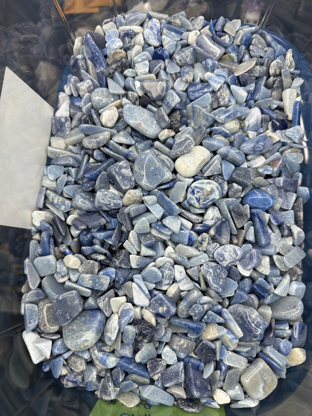 Blue Adventurine chips - 1LB Bulk Bag