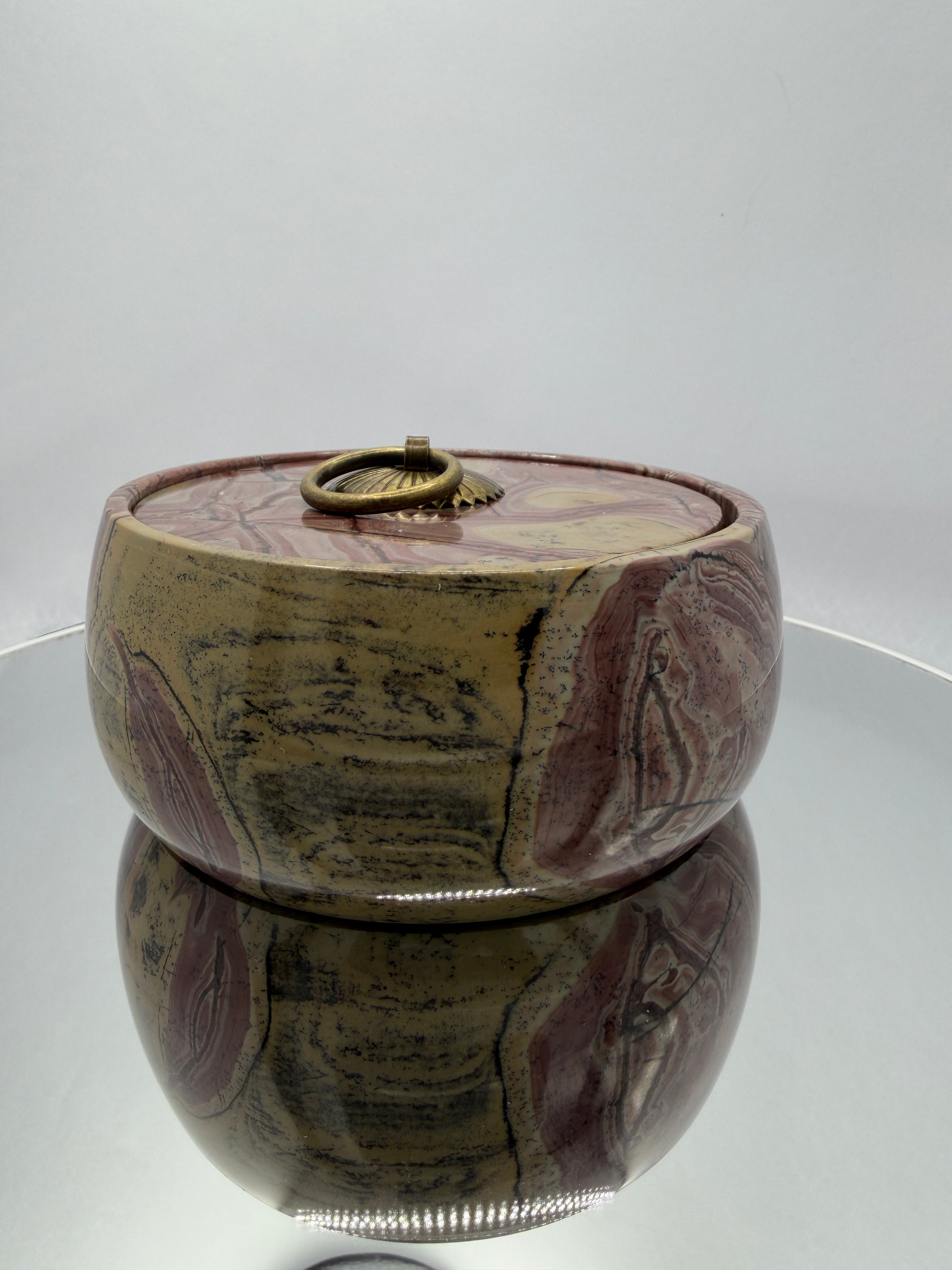 Picture Jasper Bowl with lid #1