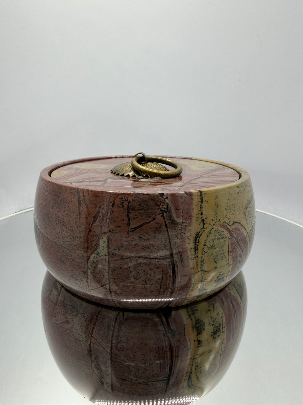 Picture Jasper Bowl with lid #1