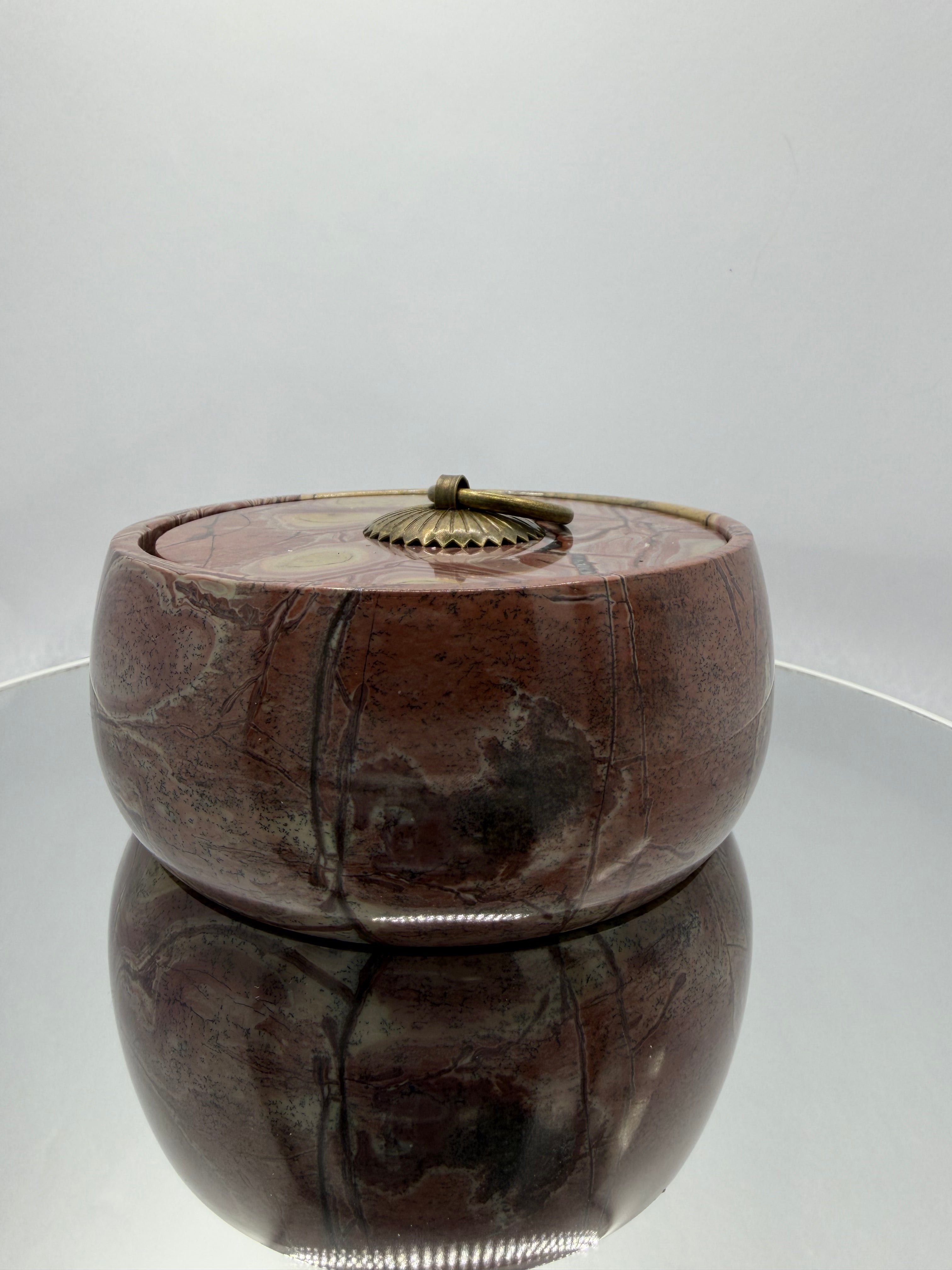 Picture Jasper Bowl with lid #1