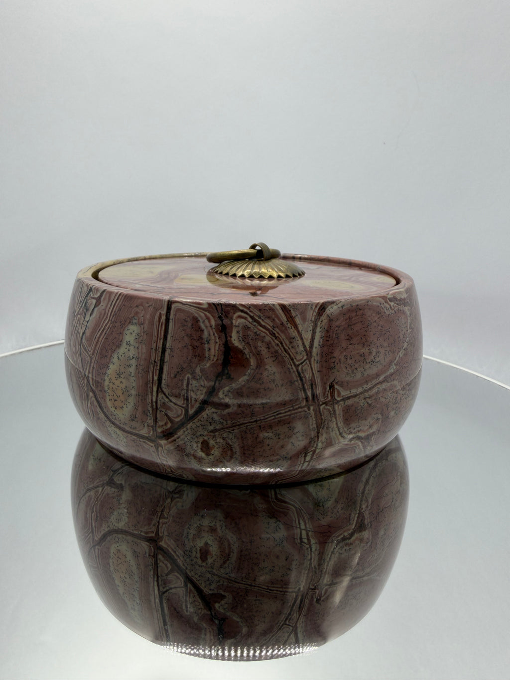 Picture Jasper Bowl with lid #1