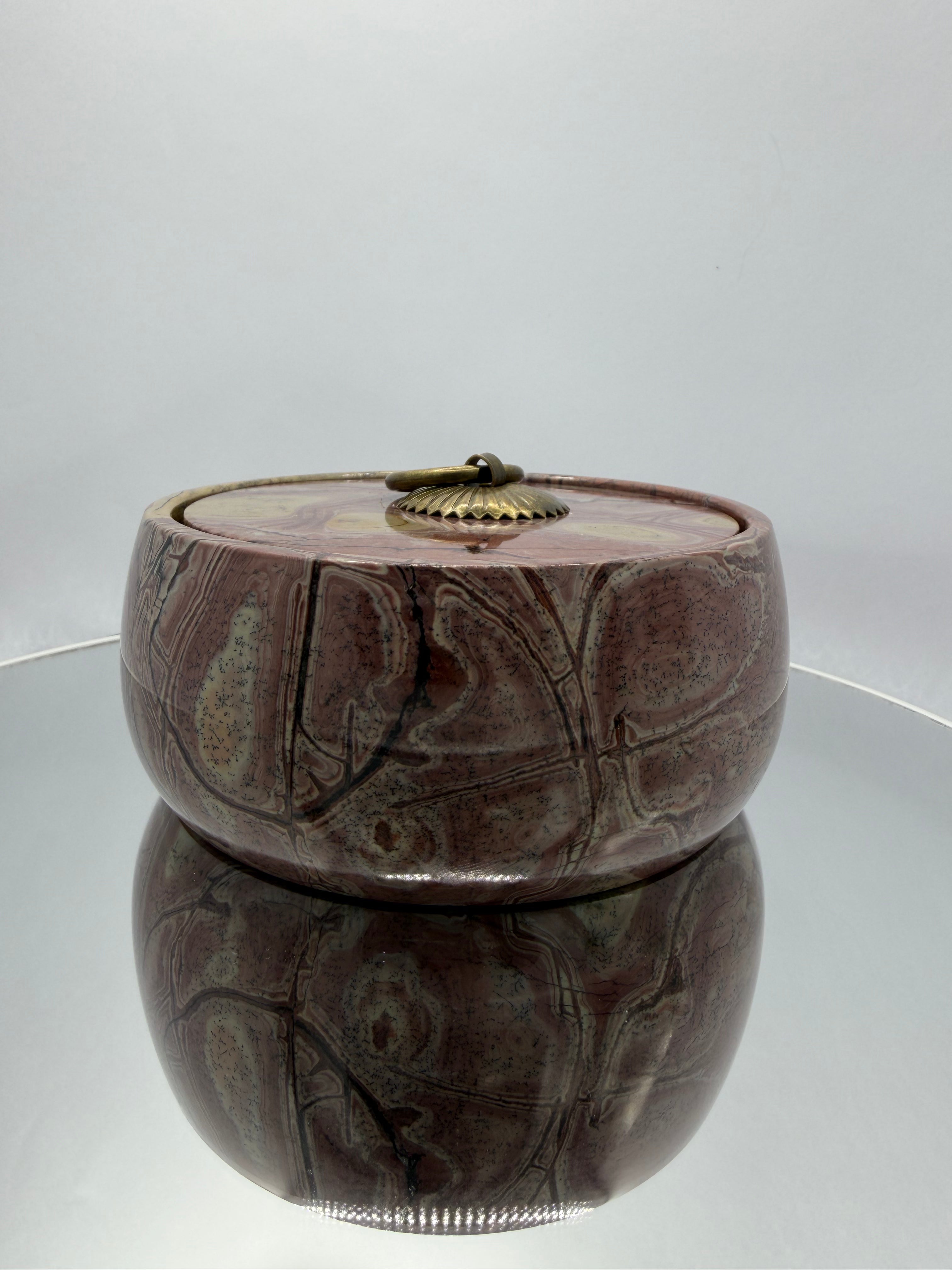 Picture Jasper Bowl with lid #1