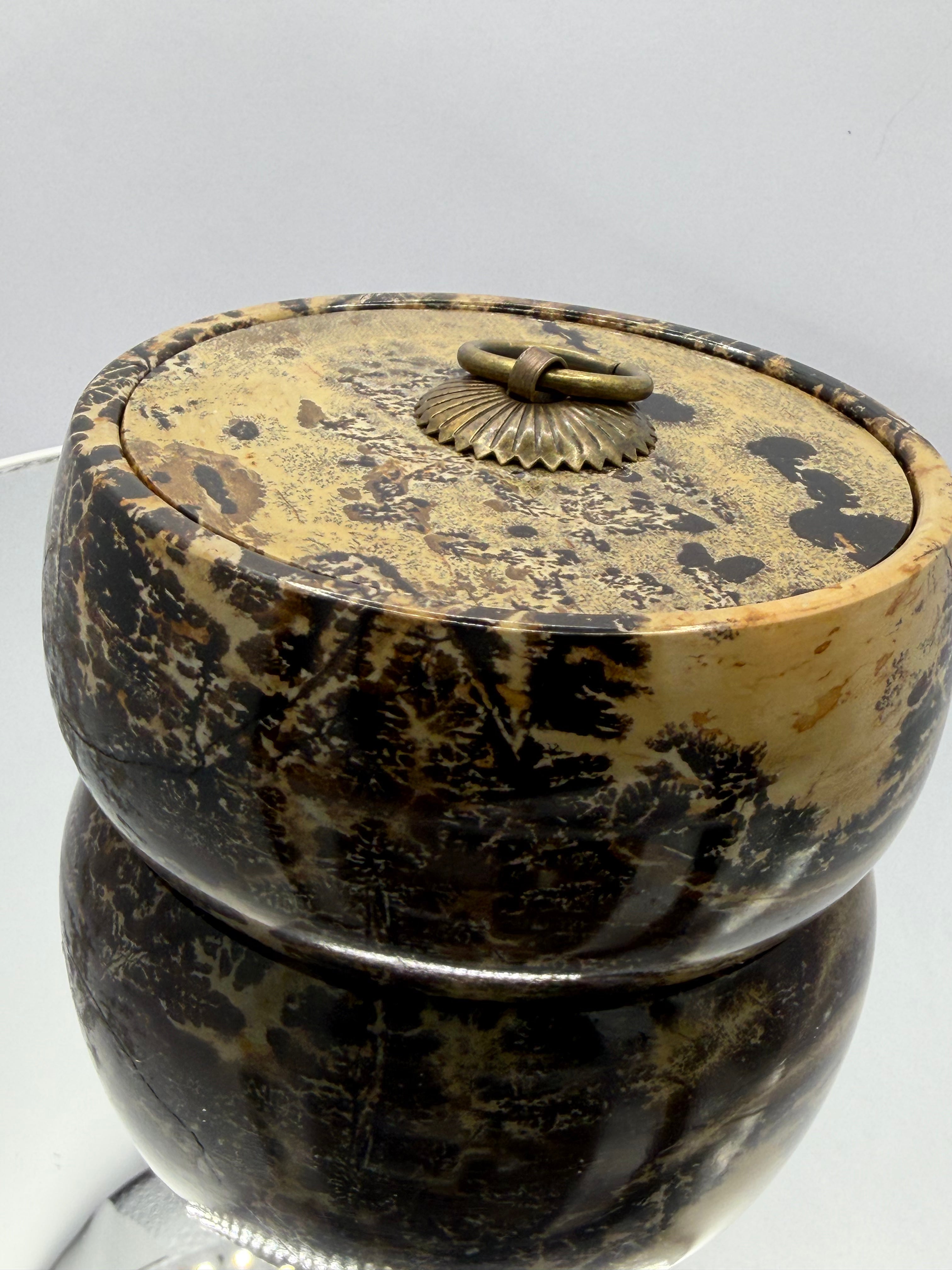 Picture Jasper Bowl with lid #4