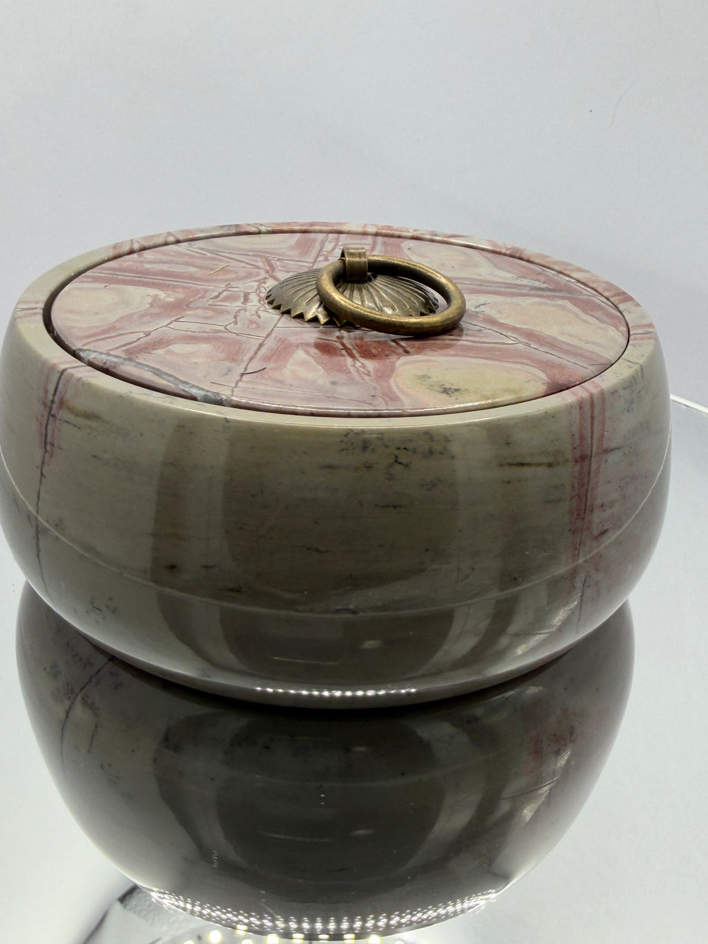 Picture Jasper Bowl with lid #5