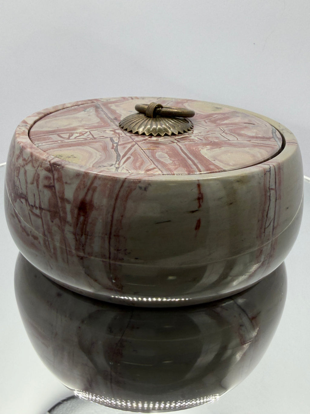 Picture Jasper Bowl with lid #5