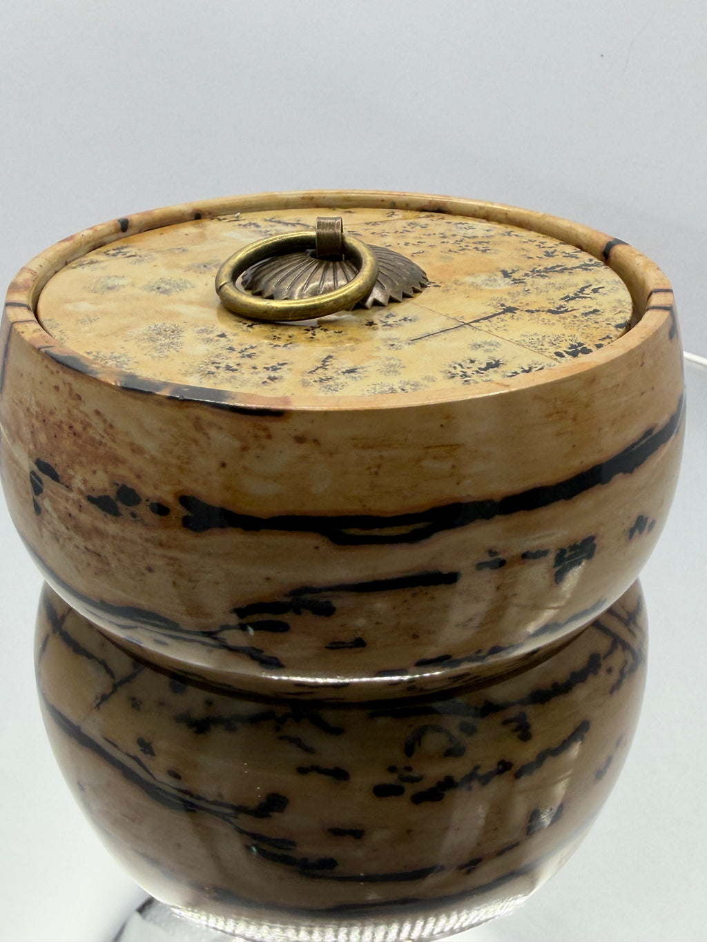 Picture Jasper Bowl with lid #6