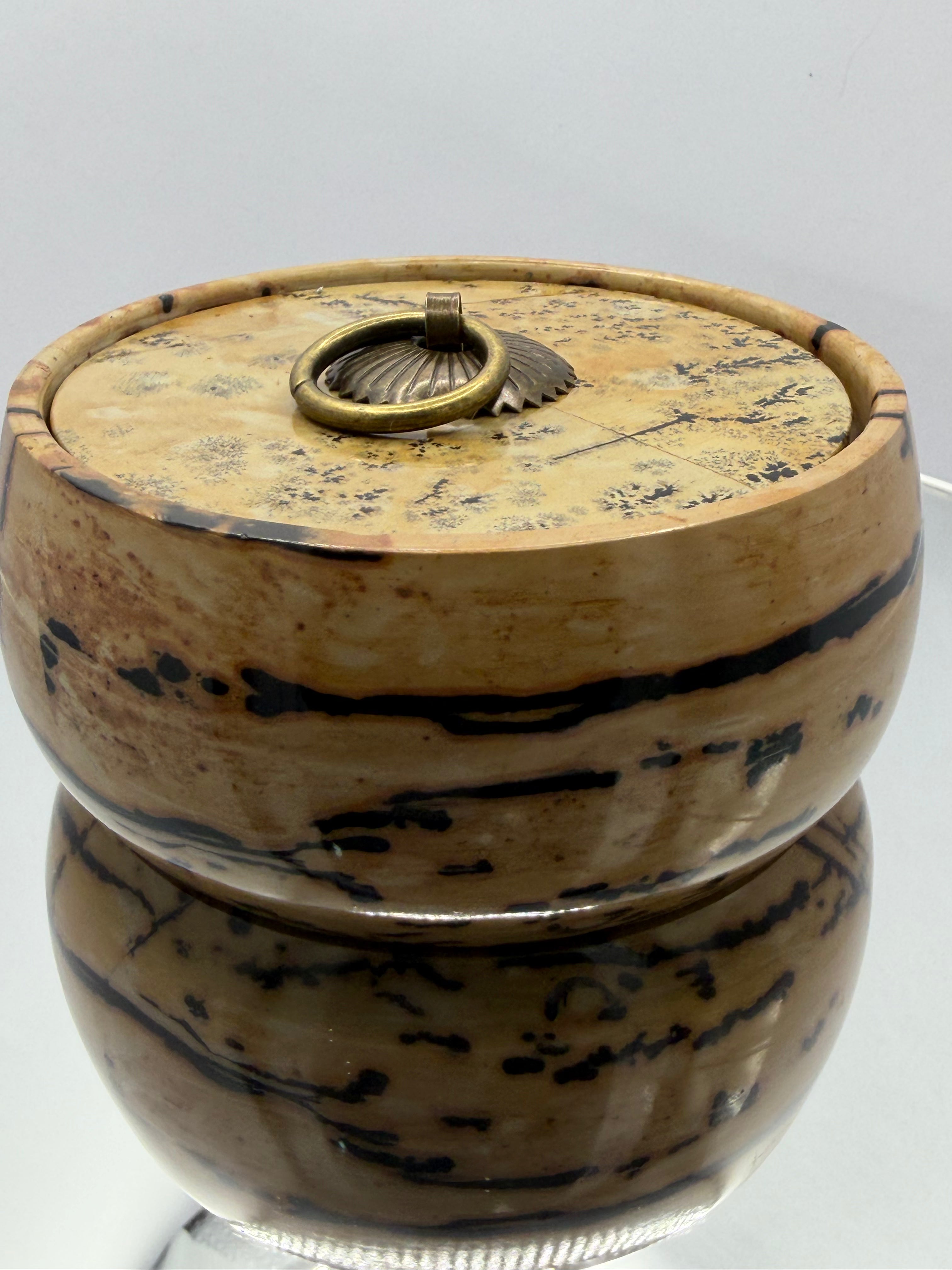 Picture Jasper Bowl with lid #6