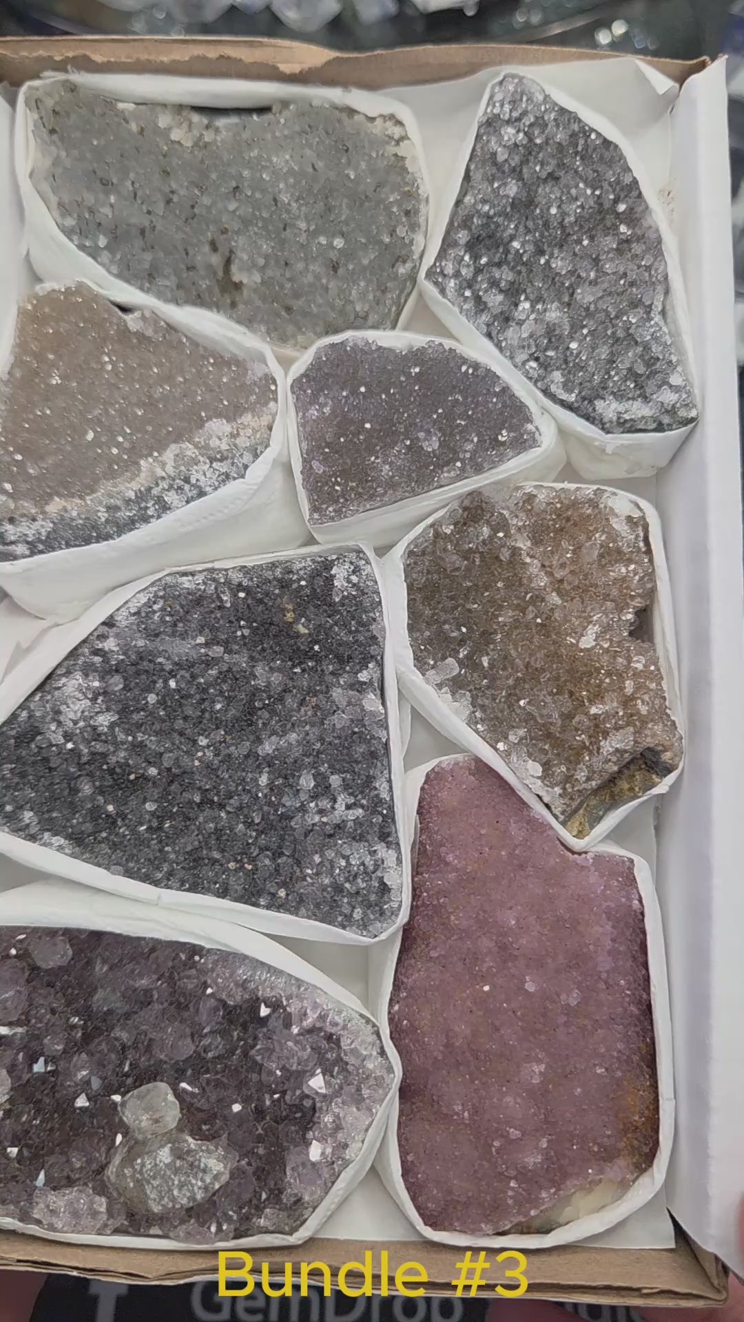 Brazil Druzy Quartz Bundle #3 — Twilight Spark Collection