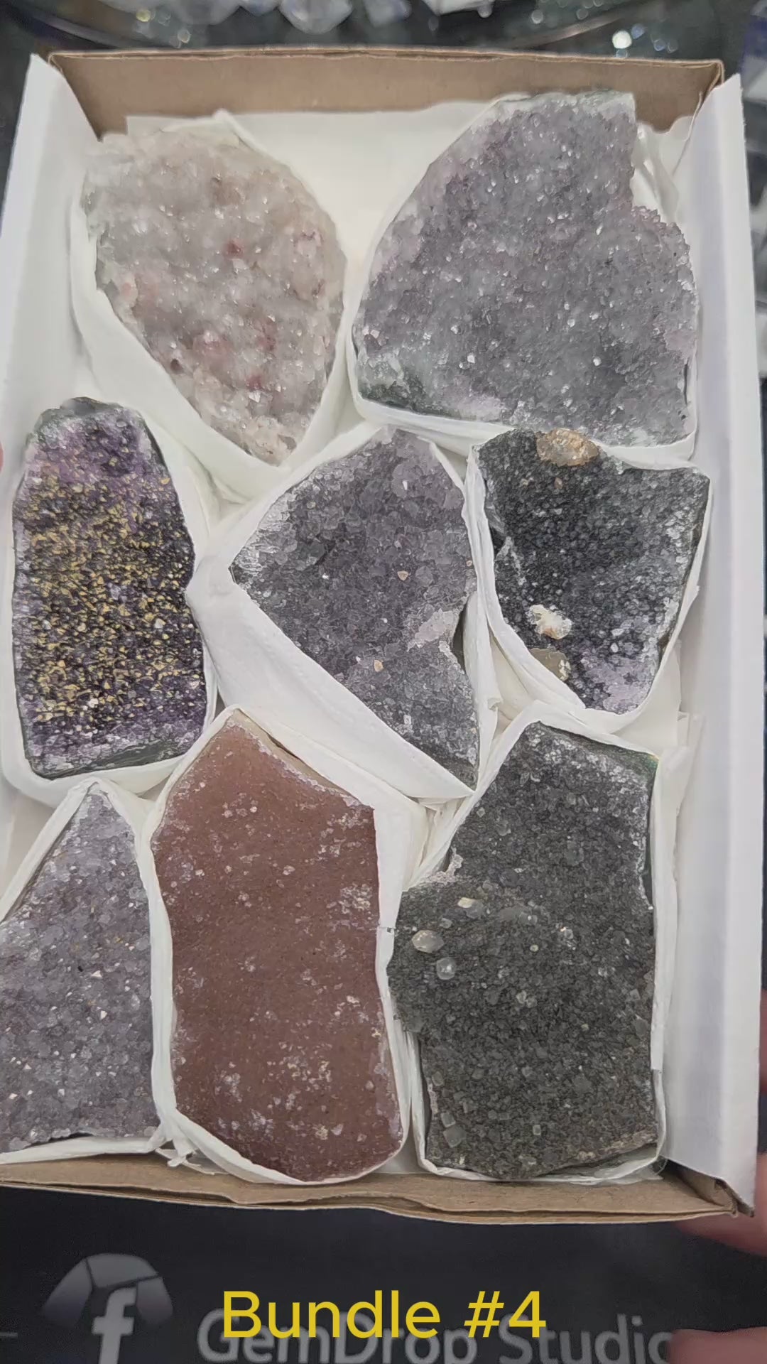 Brazil Druzy Quartz Bundle #4 — Golden Twilight Collection