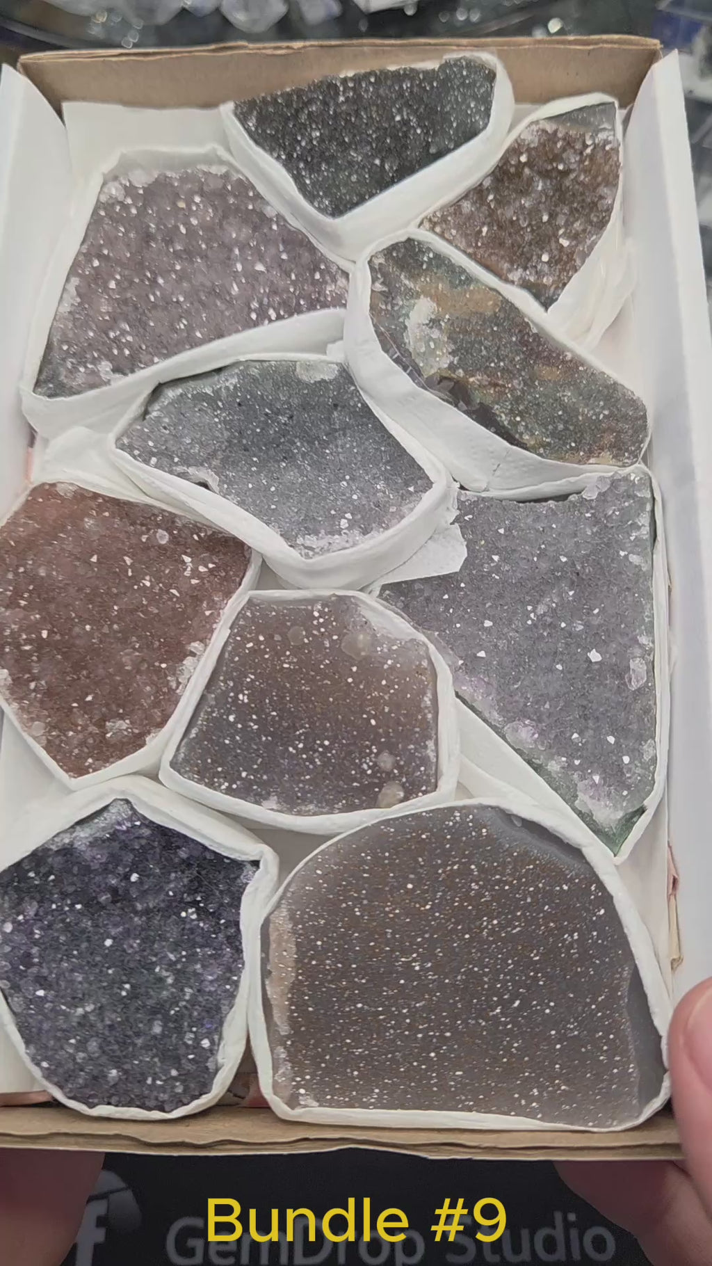 Brazil Druzy Quartz Bundle #9 — Smoky Harmony Collection